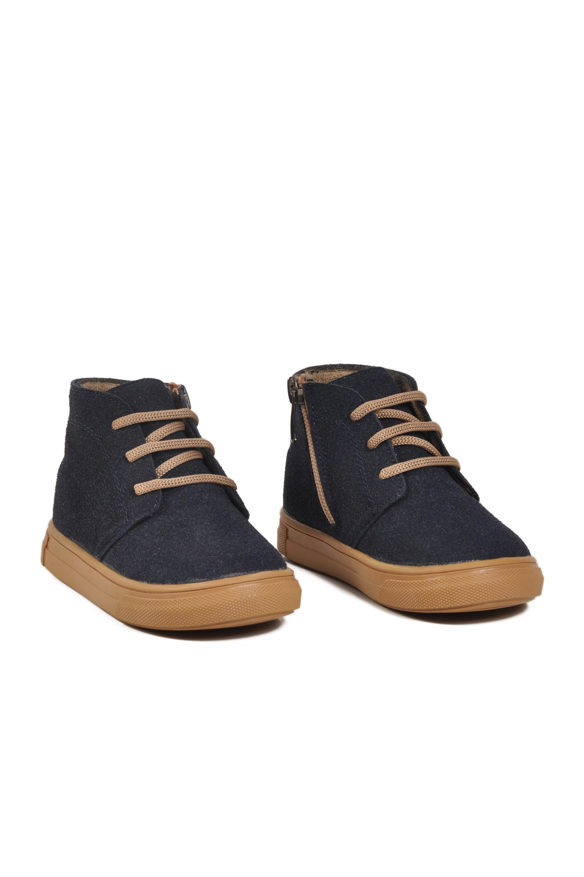 Aspor Lacivert Süet Bağcıklı Fermuarlı Erkek Bebek Bot - Görsel 4