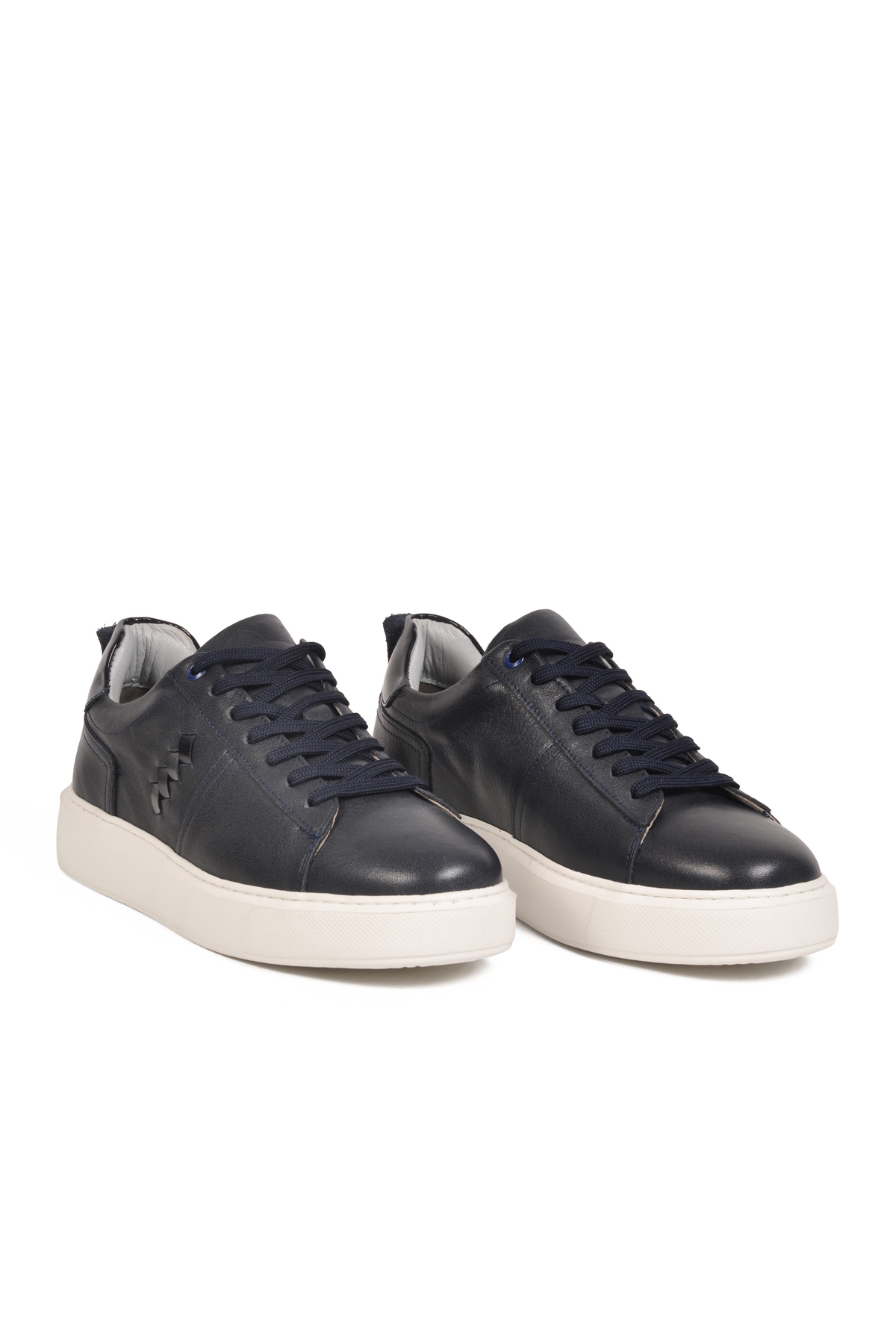 Aspor Lacivert Hakiki Deri Erkek Casual Ayakkabı - Görsel 4