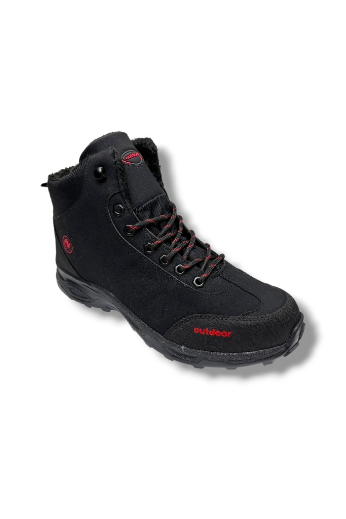 Jagulep Jagulep 4058-26 Anatomik İçi Kürklü Outdoor Erkek Bot Siyah Kırmızı 45-47 Outdoor Ayakkabı | Flo Siyah - 2. görsel