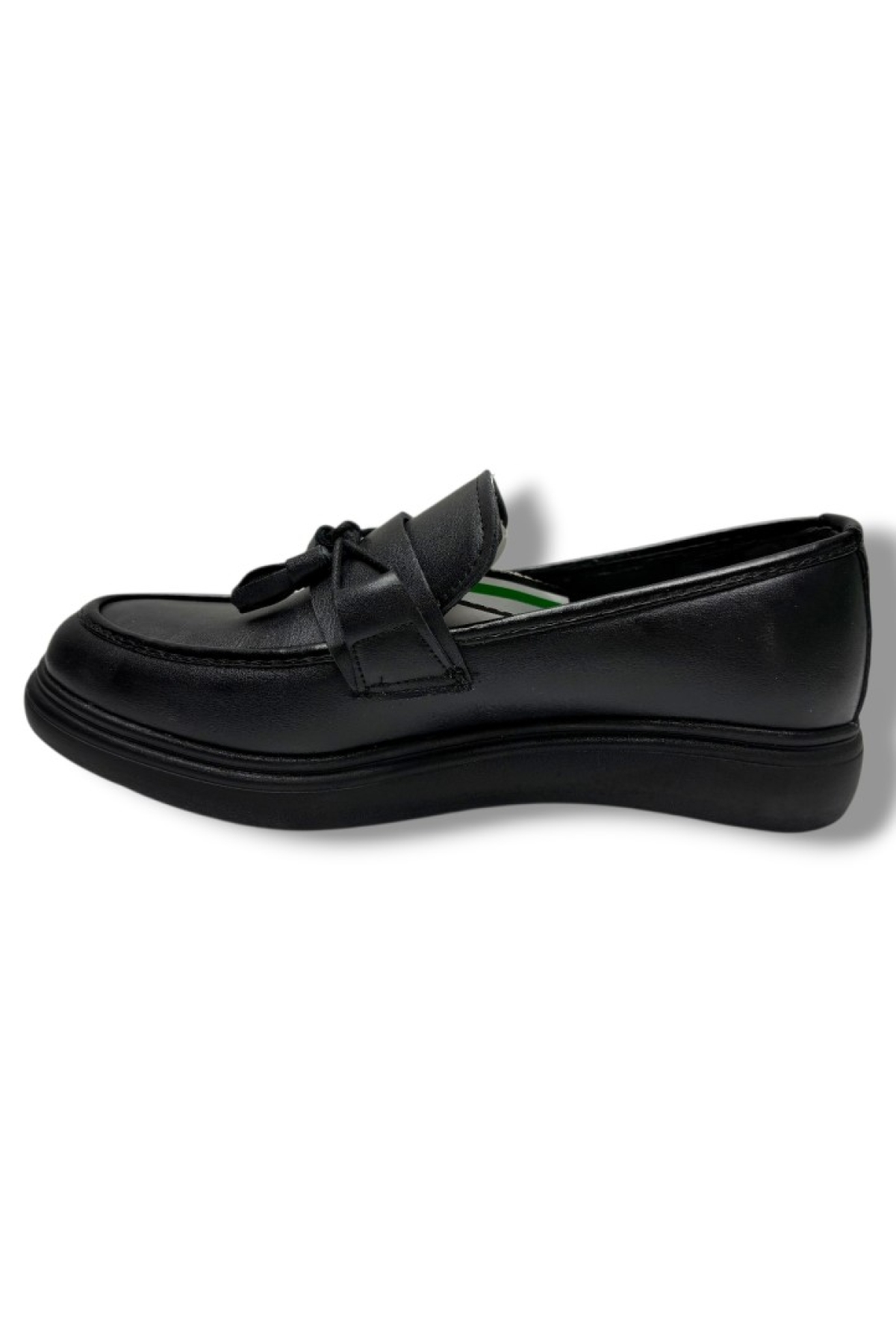Rasgo Rasgo Siyah 4025-26 Cilt Deri Püsküllü Anatomik Erkek Çocuk Ayakkabı 37-40 Casual Ayakkabı | Flo Siyah - 4. görsel