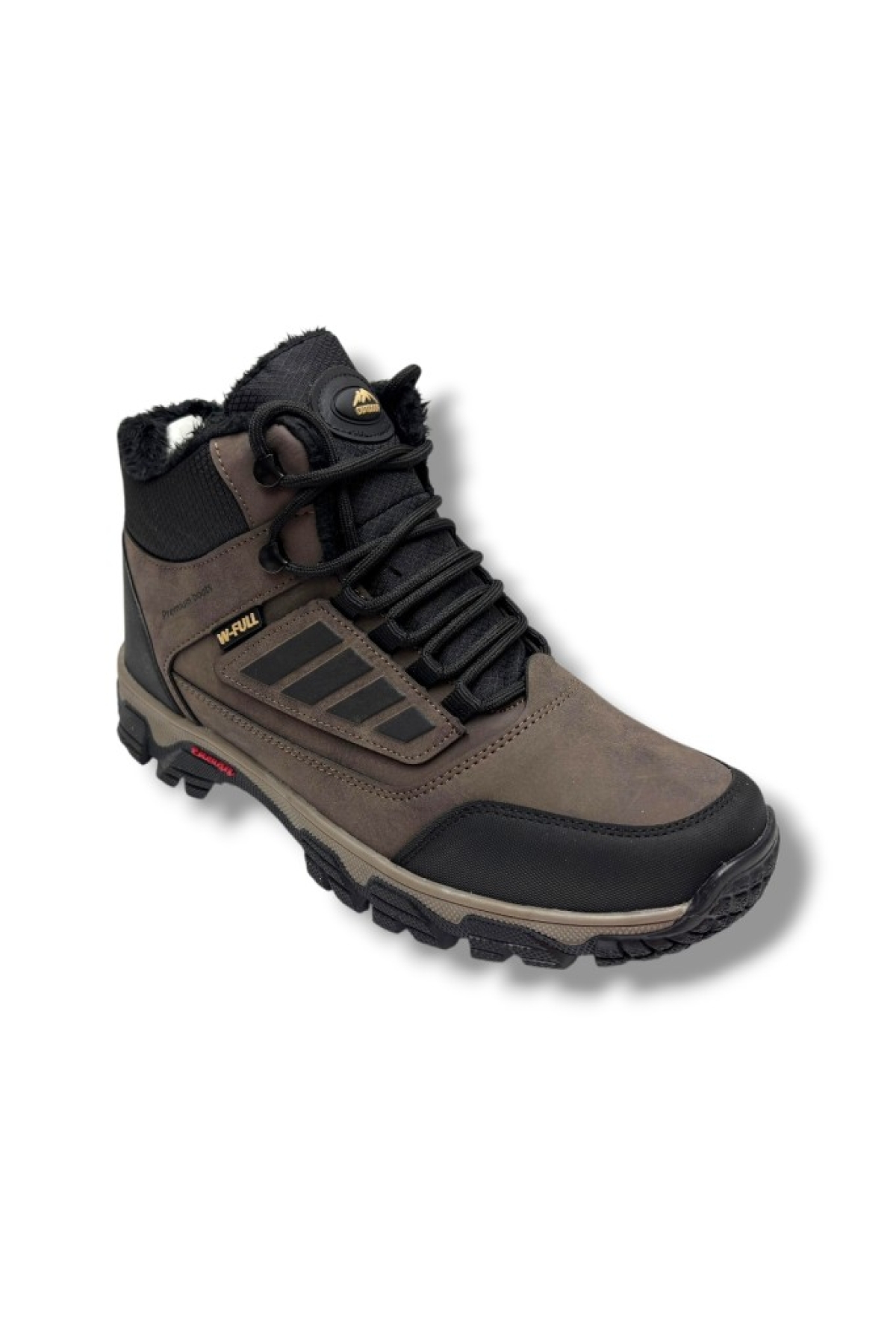 Wanderfull Wanderfull Kahverengi 3022-26 Deri Bağcıklı İçi Kürklü Outdoor Erkek Bot Kahve Siyah Kırmızı 45-47 Outdoor Ayakkabı | Flo Kahverengi - 2. görsel