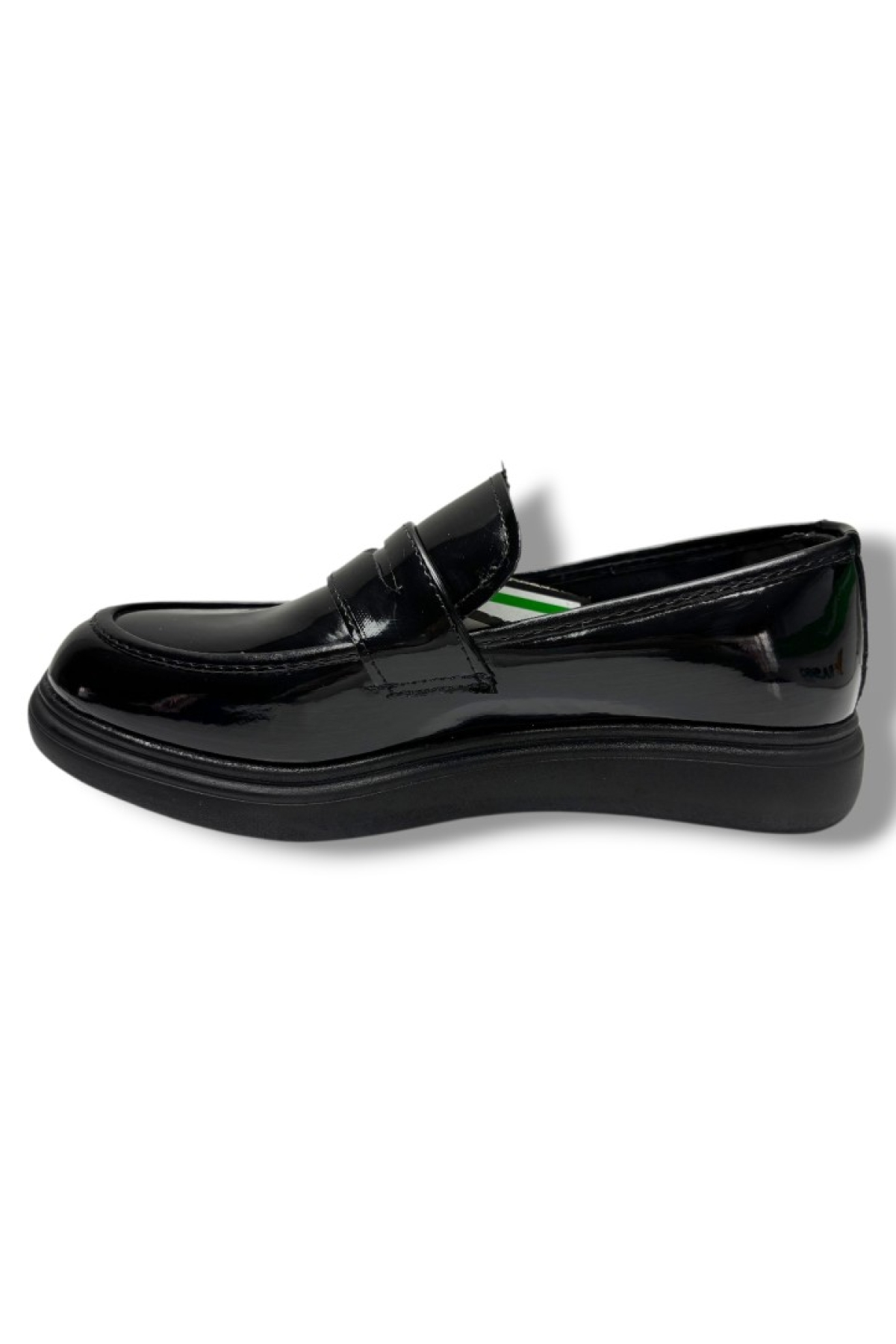 Rasgo Rasgo Siyah 4346-26 Rugan Deri Fiyonklu Anatomik Erkek Çocuk Ayakkabı 37-40 Casual Ayakkabı | Flo Siyah - 4. görsel