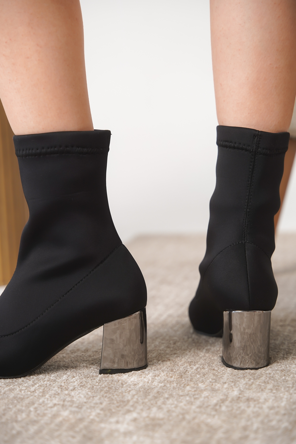 D651 Kadın Streç Su Geçirmez Garantili Bot - Görsel 4