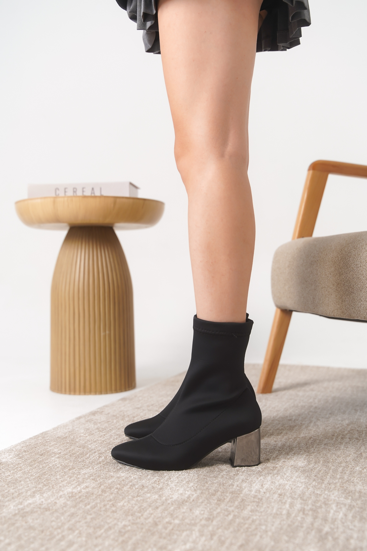 D651 Kadın Streç Su Geçirmez Garantili Bot - Görsel 6