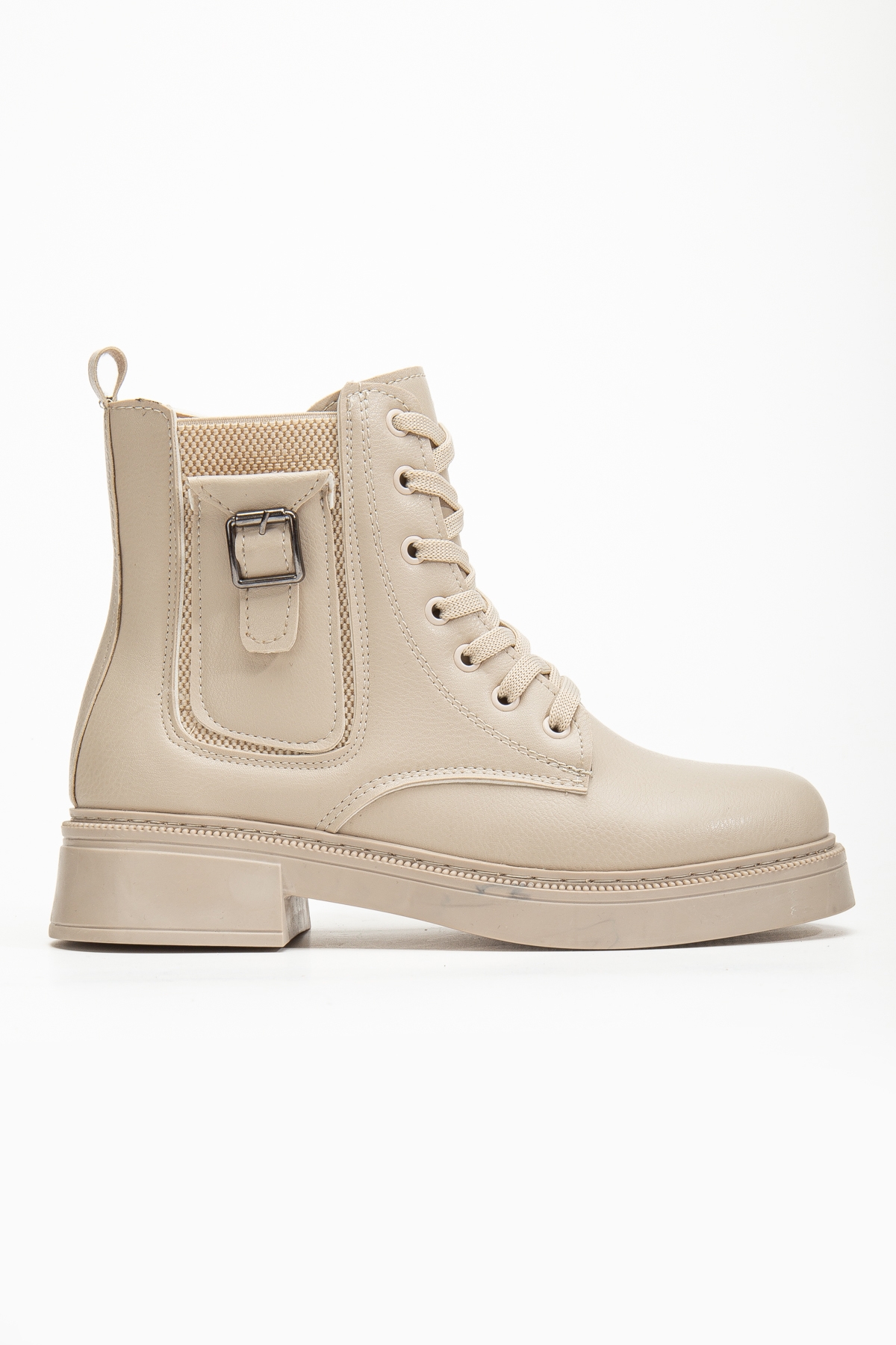 Daxtors Daxtors Bej D1780 Soğuk Geçirmez Kışlık Kadın Bot &amp; Bootie | Flo Bej - 6. görsel