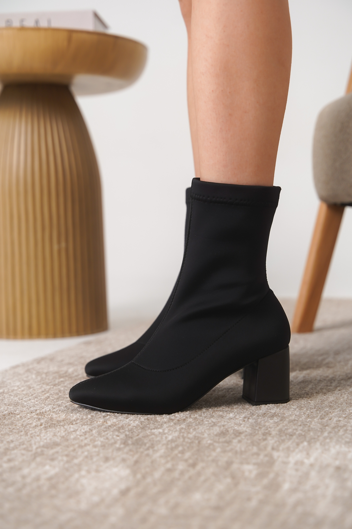 Daxtors Daxtors Siyah D651 Kadın Streç Su Geçirmez Garantili Bot | Flo Siyah - 4. görsel