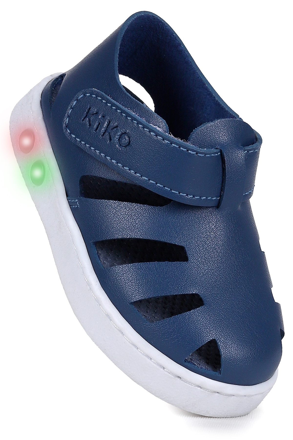 Kiko Kids Kiko Kids Limba Işıklı Cırtlı Erkek Bebek Sandalet Lacivert Sandalet & Terlik | Flo Lacivert - 5. görsel