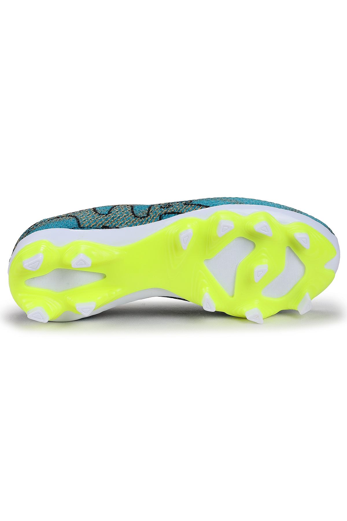 Mila Krampon Çim Saha Erkek Çocuk Futbol Ayakkabı Turkuaz - Altın - Görsel 6