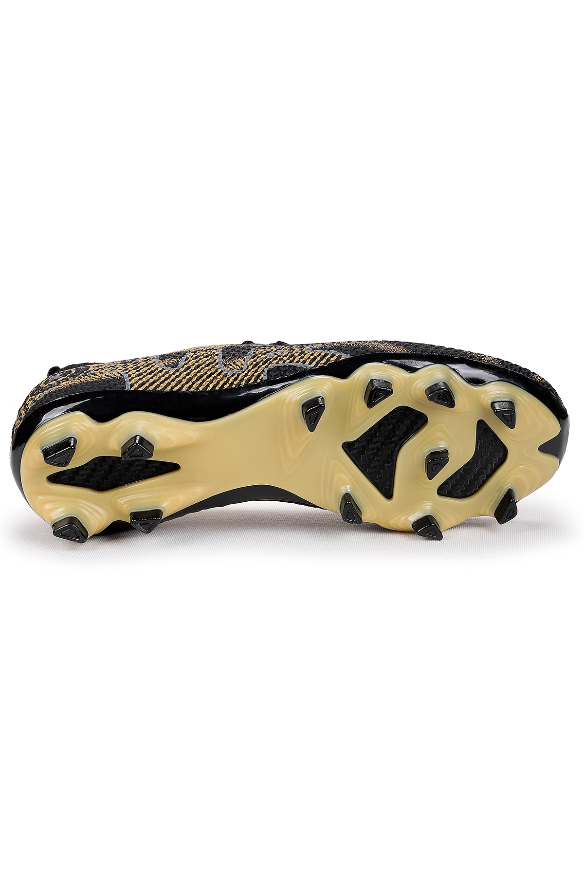 Mila Krampon Çim Saha Erkek Çocuk Futbol Ayakkabı Siyah - Altın - Görsel 6