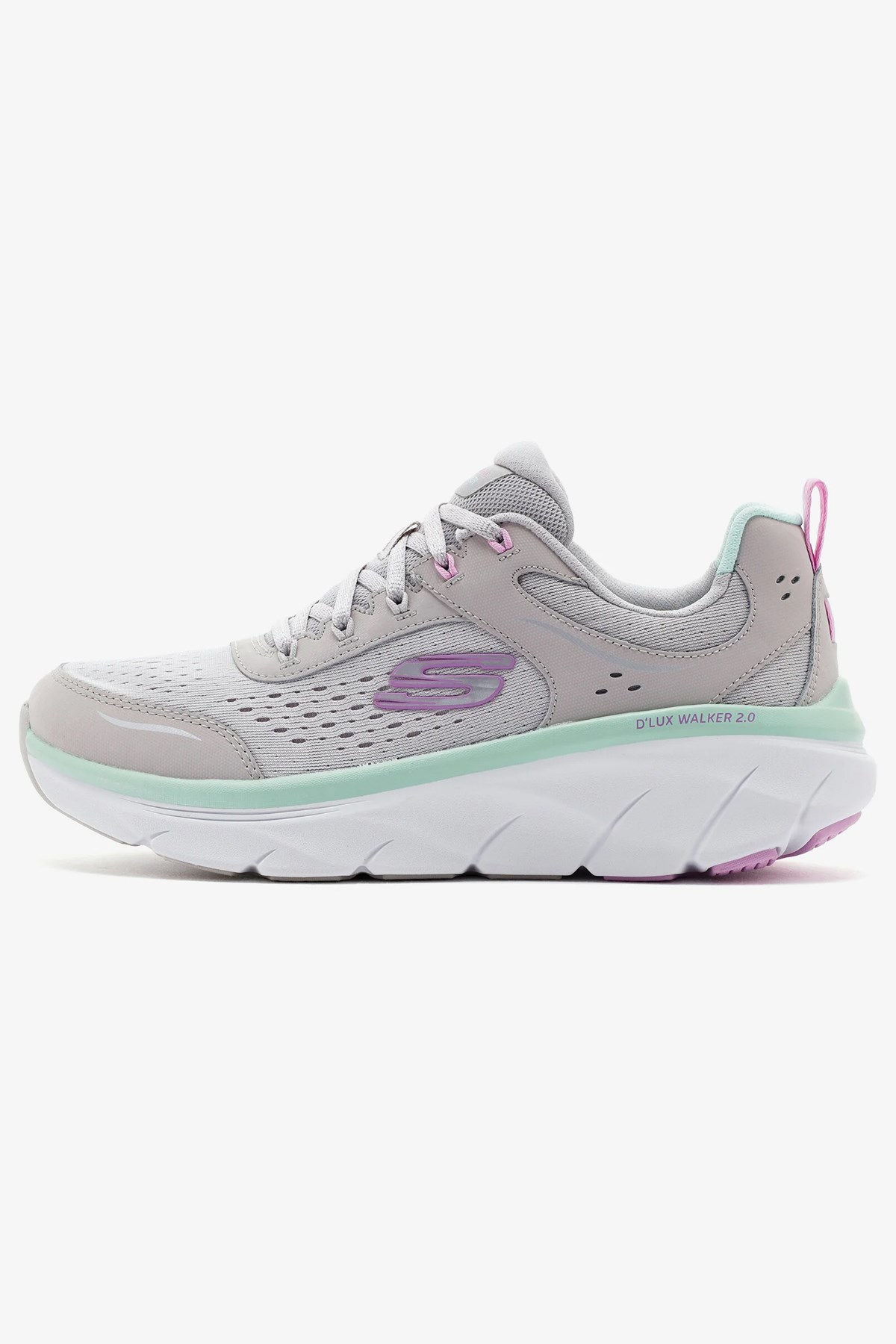 Skechers Skechers Gri D'Lux Walker 2.0 Kadın Spor Ayakkabı Sneaker | Flo Gri - 2. görsel