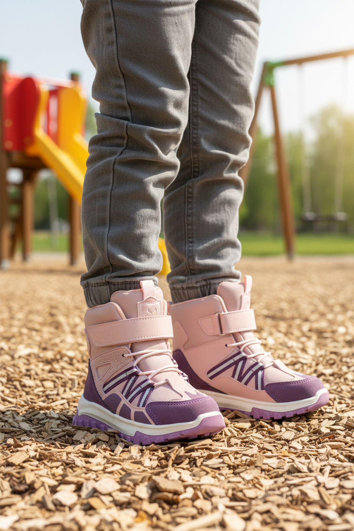 Cool Cool Pembe Hilly P Siyah Kaymaz Soğuğa Dirençli Cırtlı Kız Çocuk Bot Flo'da! Pembe - 2. görsel