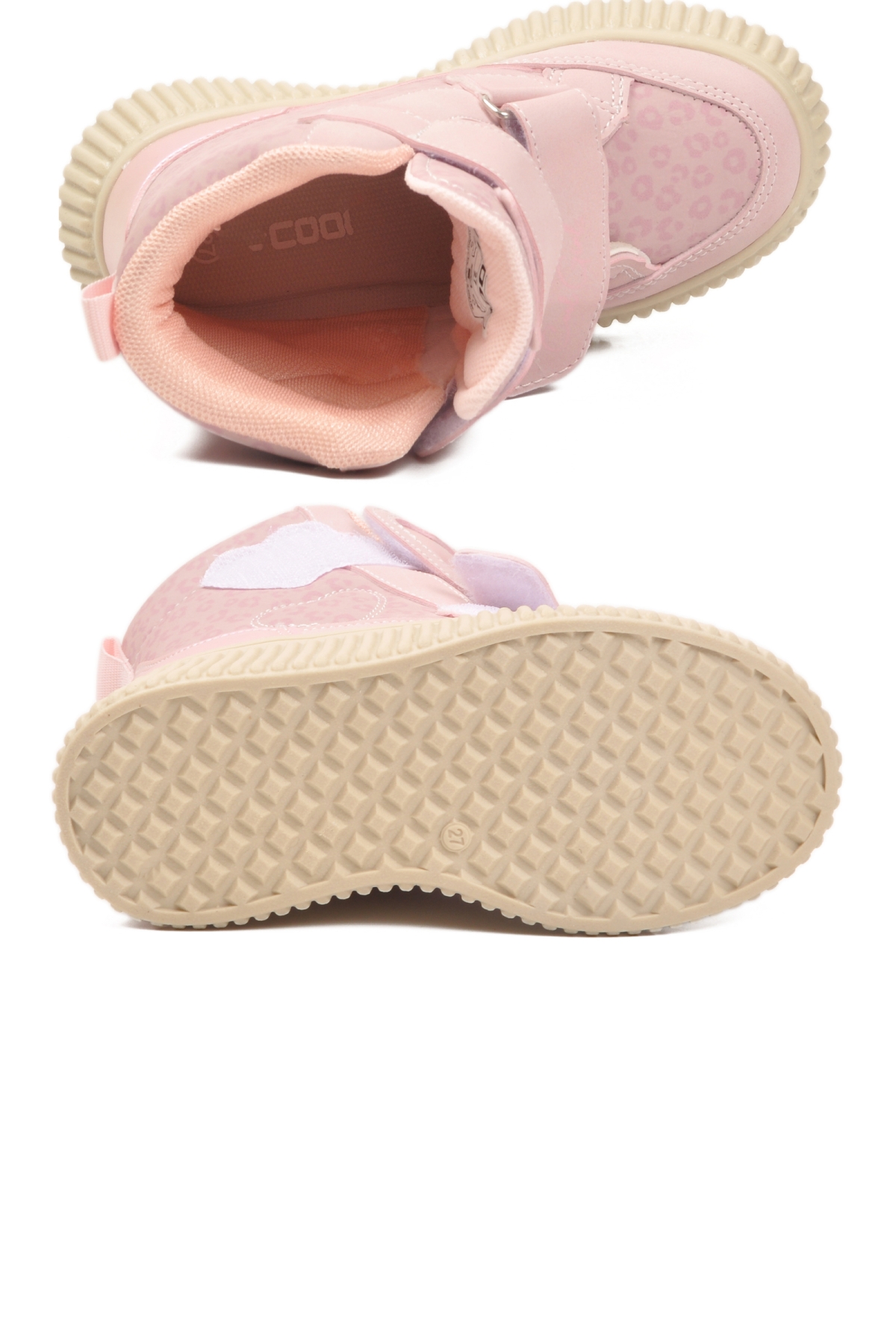 Cool Cool Pembe Alalis P Pudra Cırtlı Kaymaz Bilek Boy Kız Çocuk Bot Flo'da! Pembe - 6. görsel