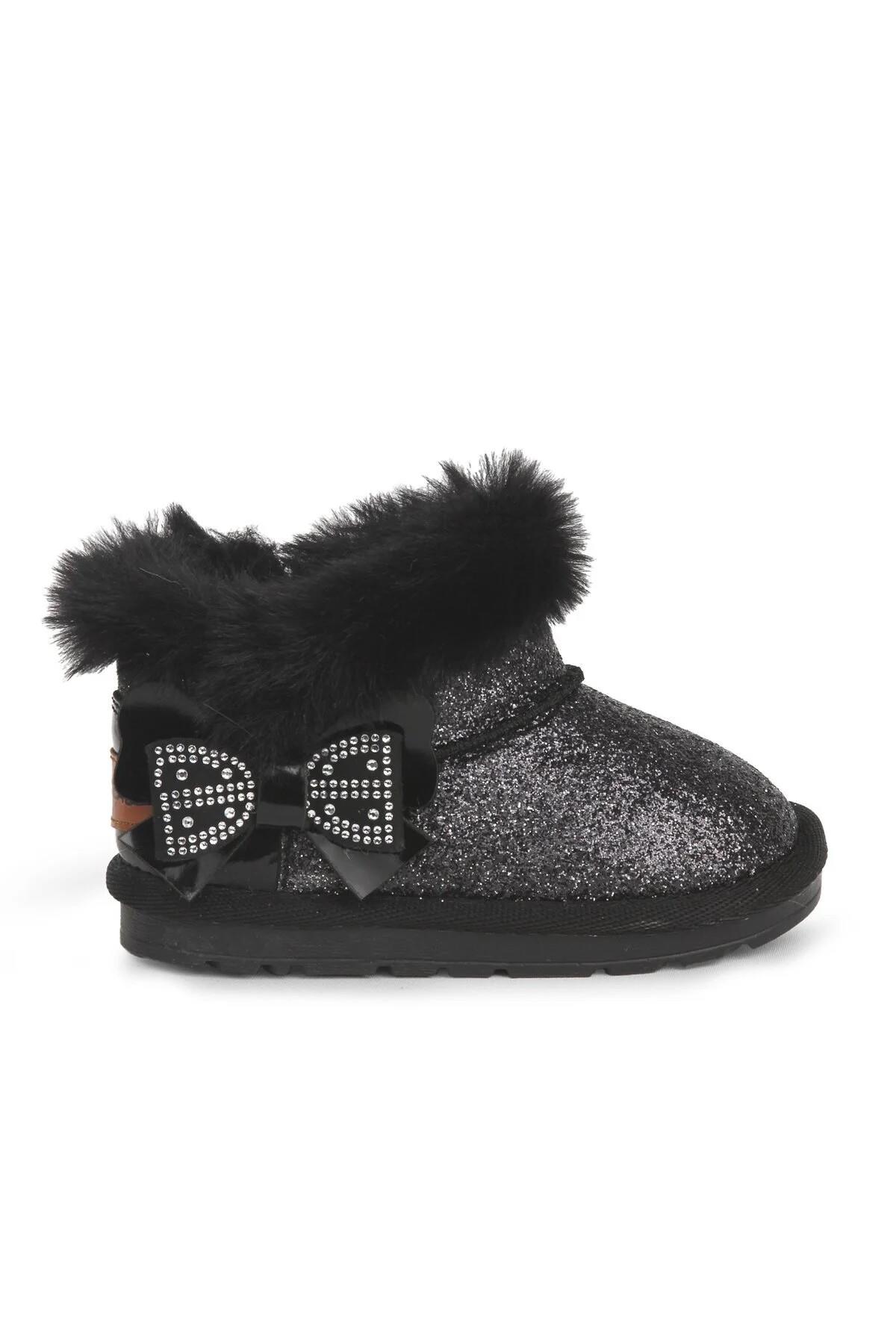 Buckhead Buckhead Siyah BUCK3061-001 Curly Kız Çocuk Bot | Flo Siyah - 4. görsel