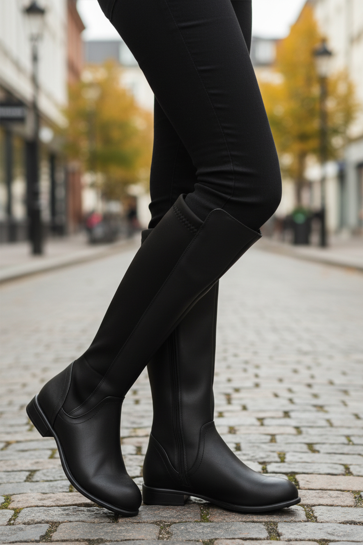 Ayakmod Ayakmod 409179 Z Siyah Cilt Kadın Çizme Flo'da! Siyah - 2. görsel