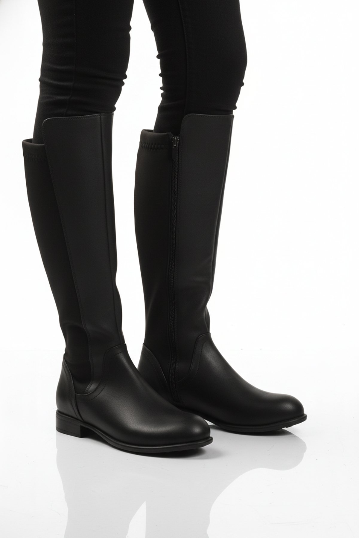 Ayakmod Ayakmod 409179 Z Siyah Cilt Kadın Çizme Flo'da! Siyah - 3. görsel