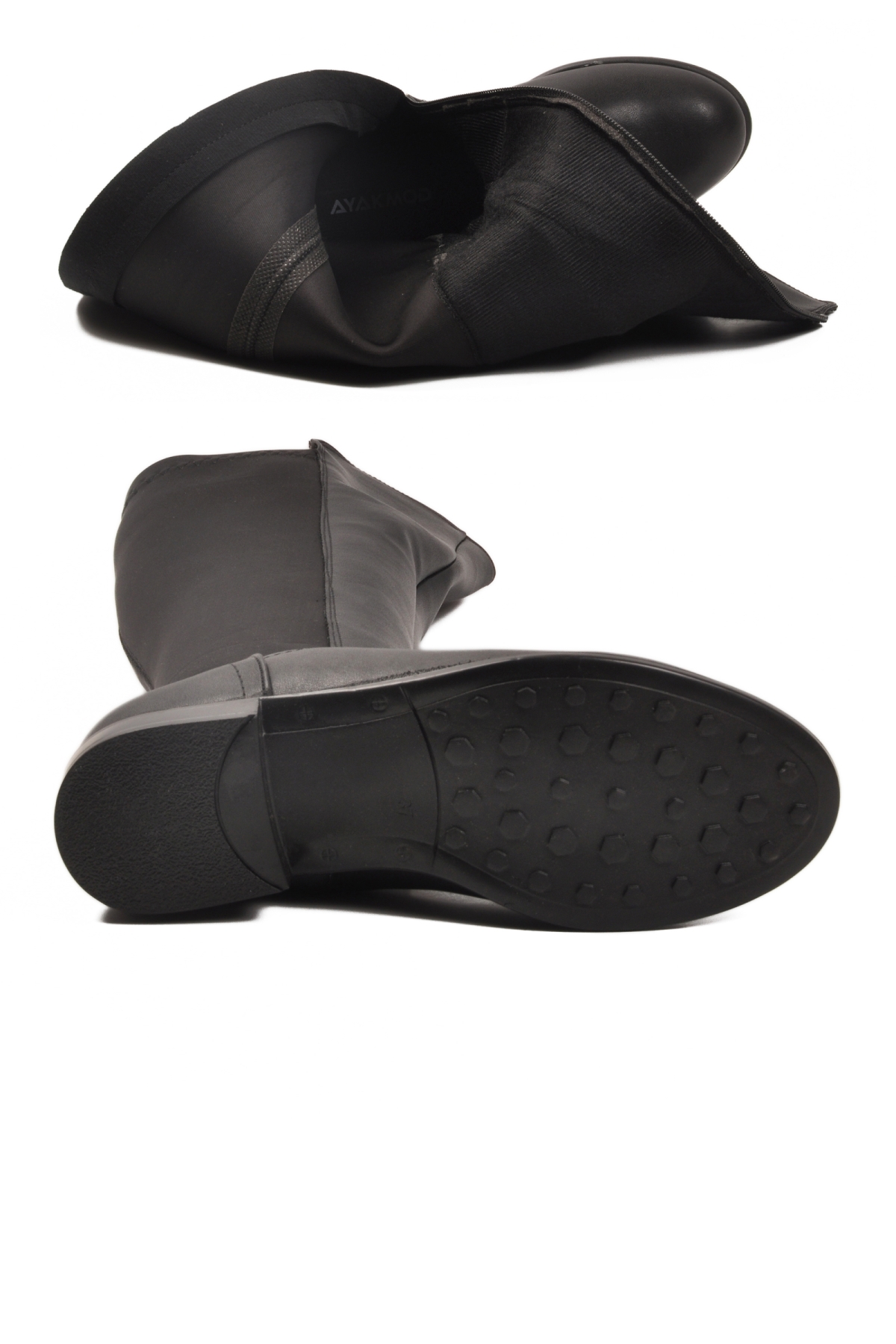 Ayakmod Ayakmod 409179 Z Siyah Cilt Kadın Çizme Flo'da! Siyah - 6. görsel