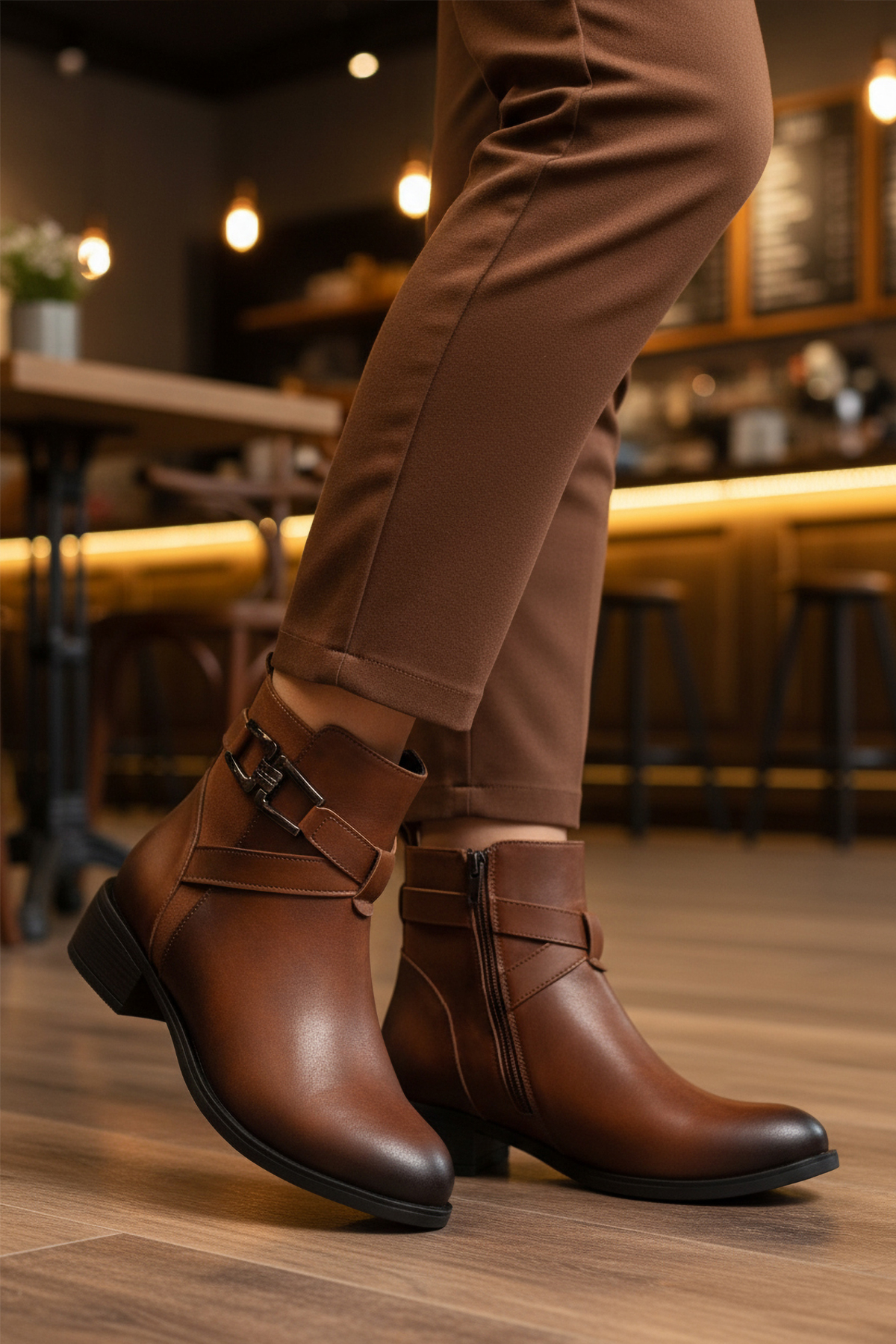 Ayakmod Ayakmod Çok Renkli 547819 Z Taba-Zümrüt Kadın Bot Flo'da! Çok Renkli - 2. görsel