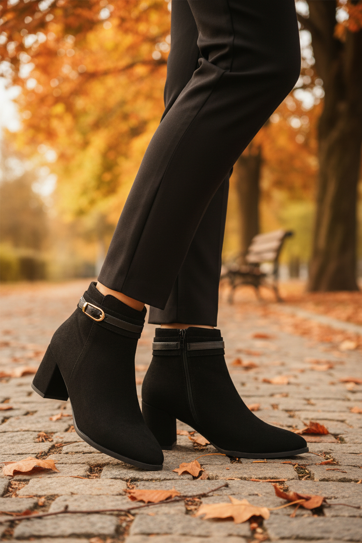 Ayakmod Ayakmod 547815 Z Siyah Süet Kadın Bot Flo'da! Siyah - 2. görsel