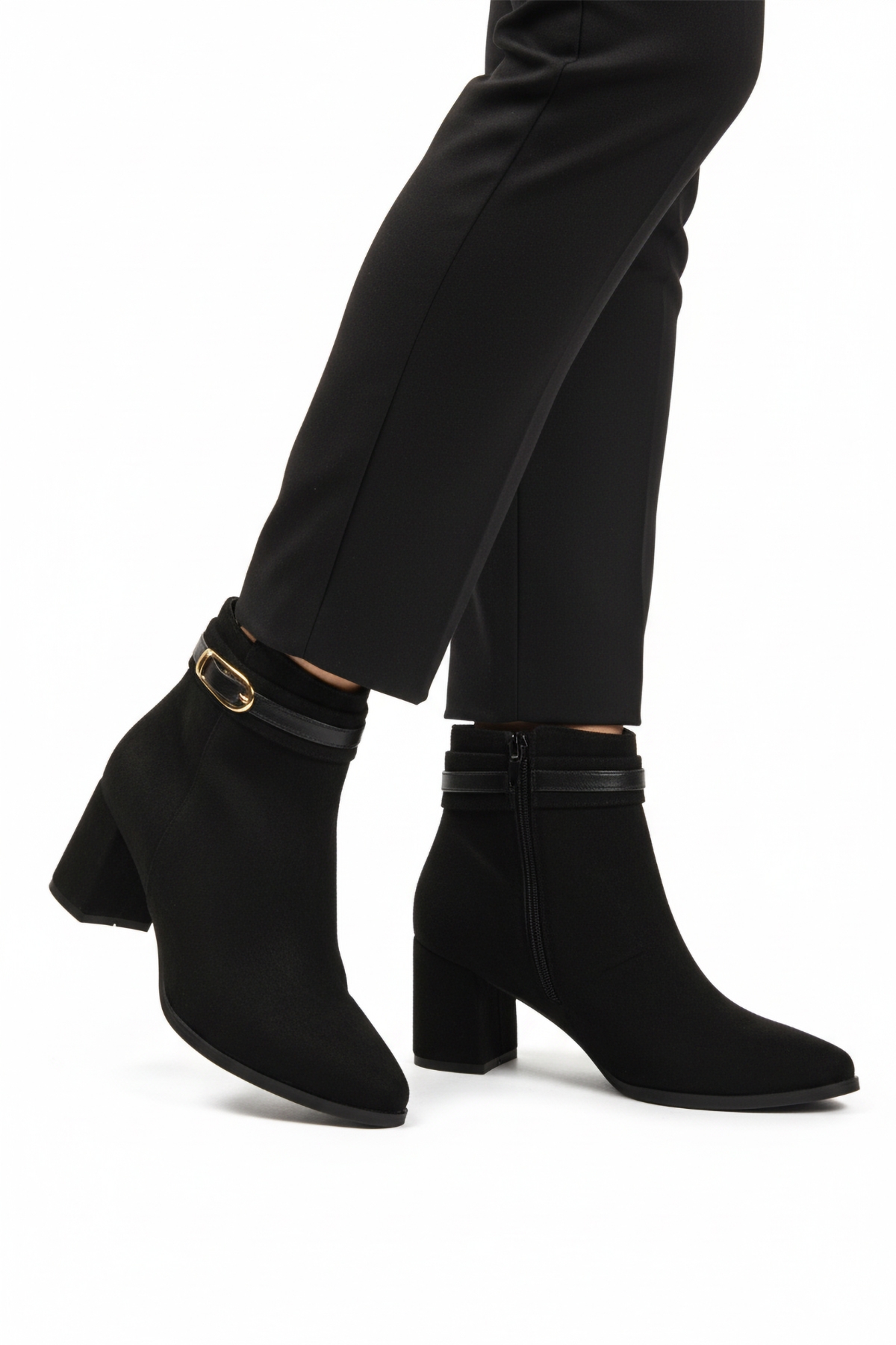 Ayakmod Ayakmod 547815 Z Siyah Süet Kadın Bot Flo'da! Siyah - 3. görsel