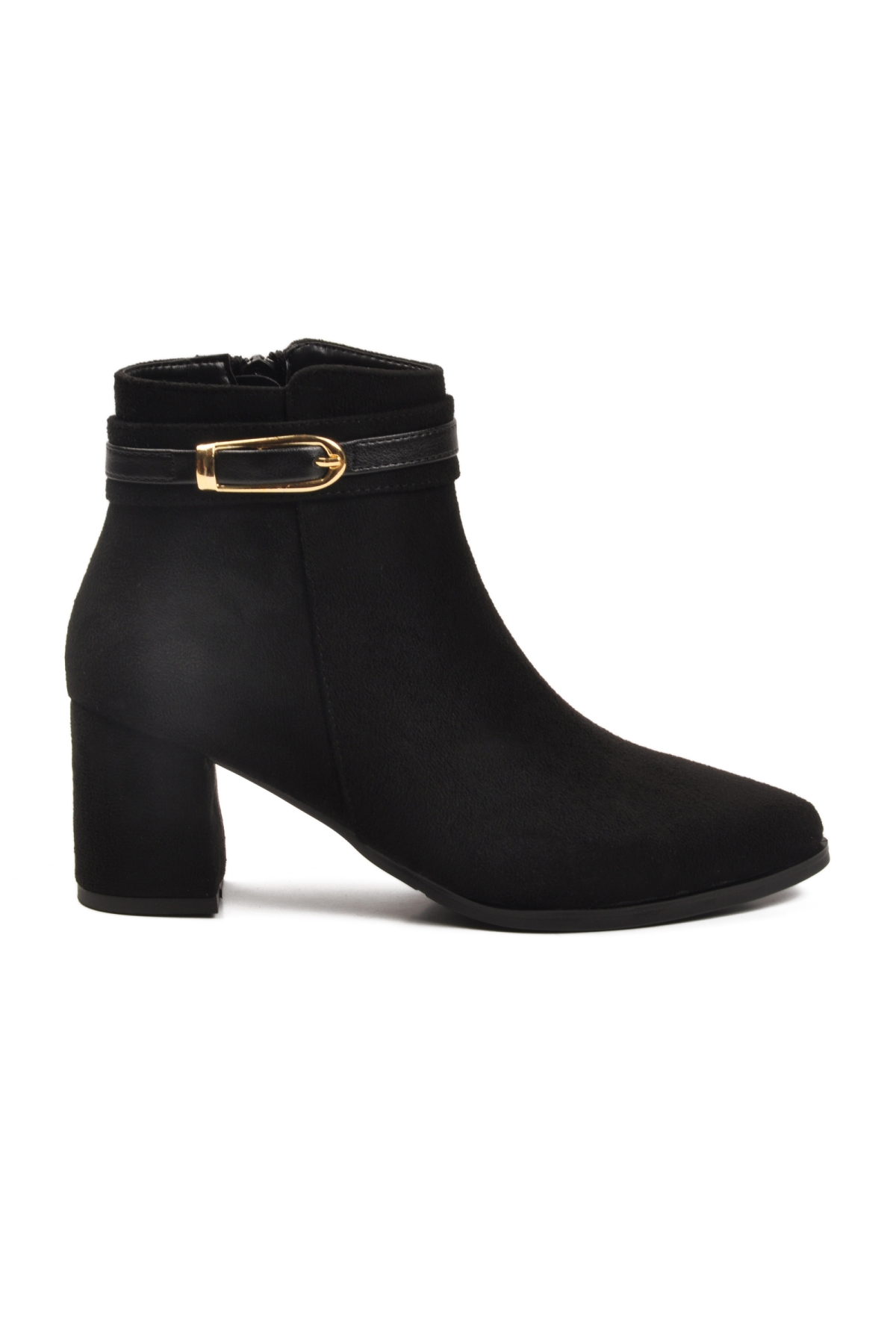 Ayakmod Ayakmod 547815 Z Siyah Süet Kadın Bot Flo'da! Siyah - 4. görsel