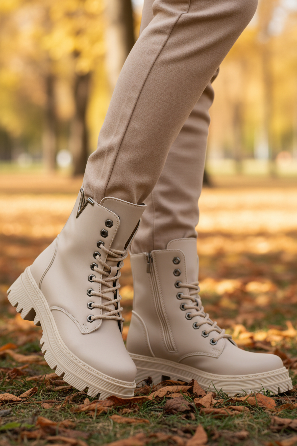 Ayakmod Ayakmod 514531 Z Bej Cilt Kadın Bot Flo'da! Bej - 2. görsel