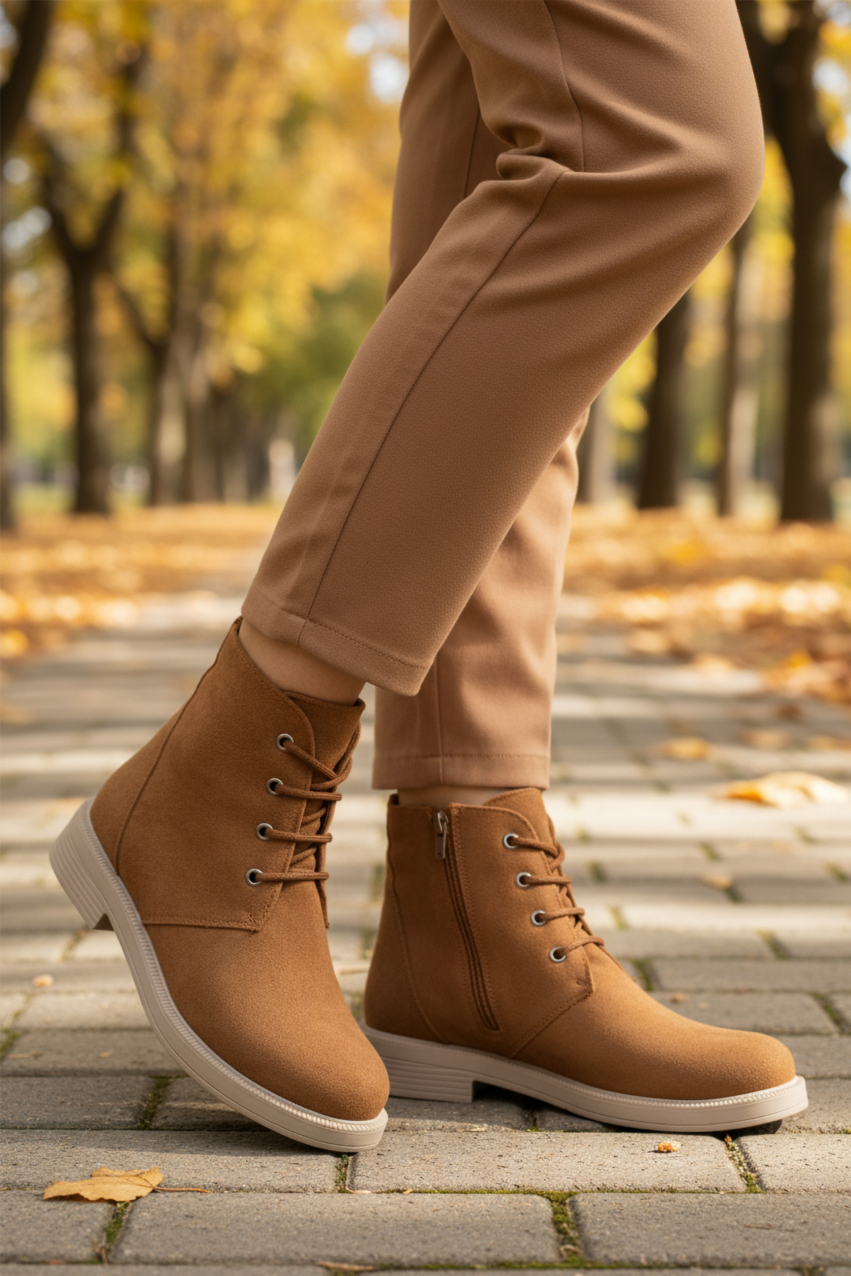 Ayakmod Ayakmod 284098 Z Taba Süet Kadın Bot Flo'da! Taba - 2. görsel