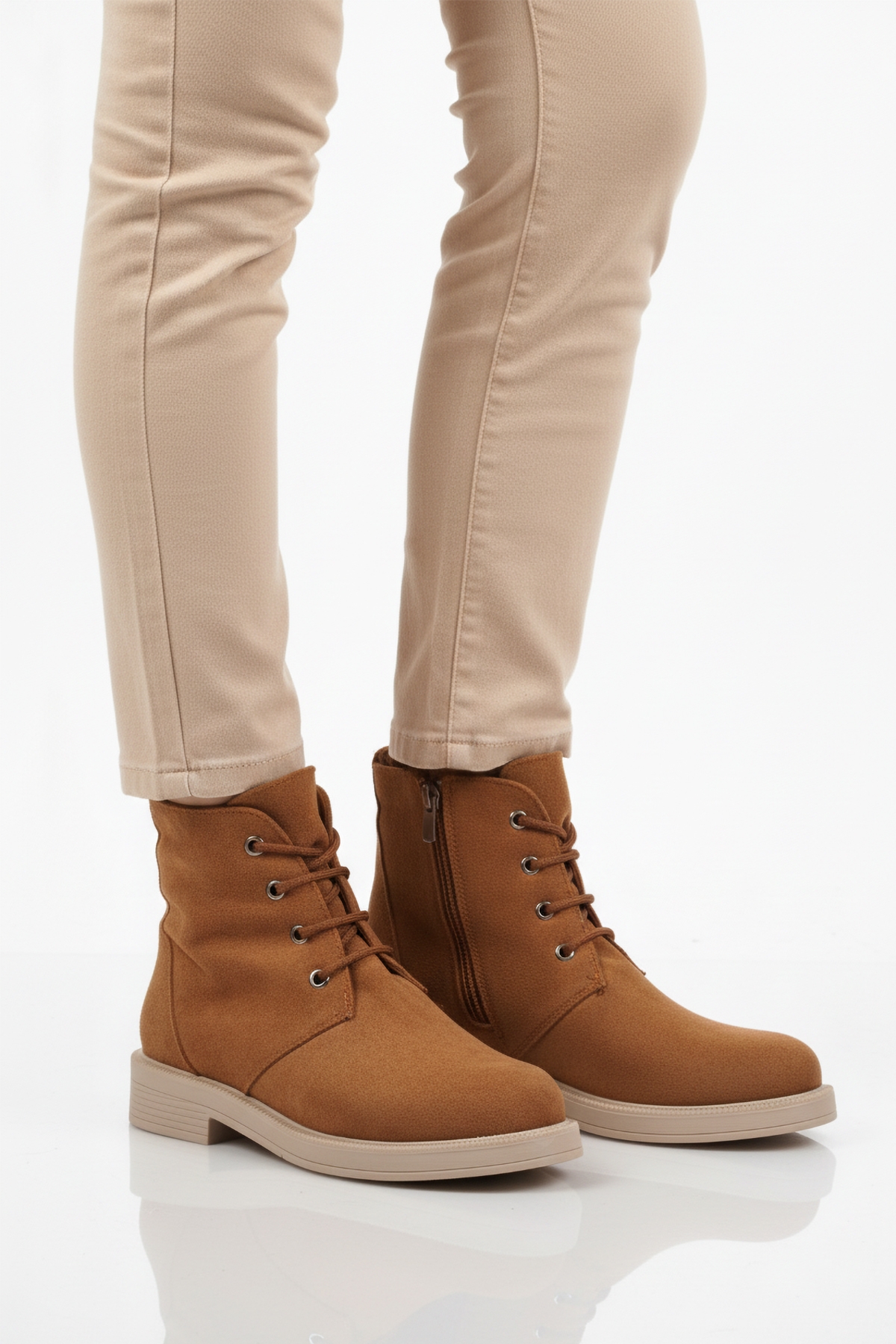 Ayakmod Ayakmod 284098 Z Taba Süet Kadın Bot Flo'da! Taba - 3. görsel