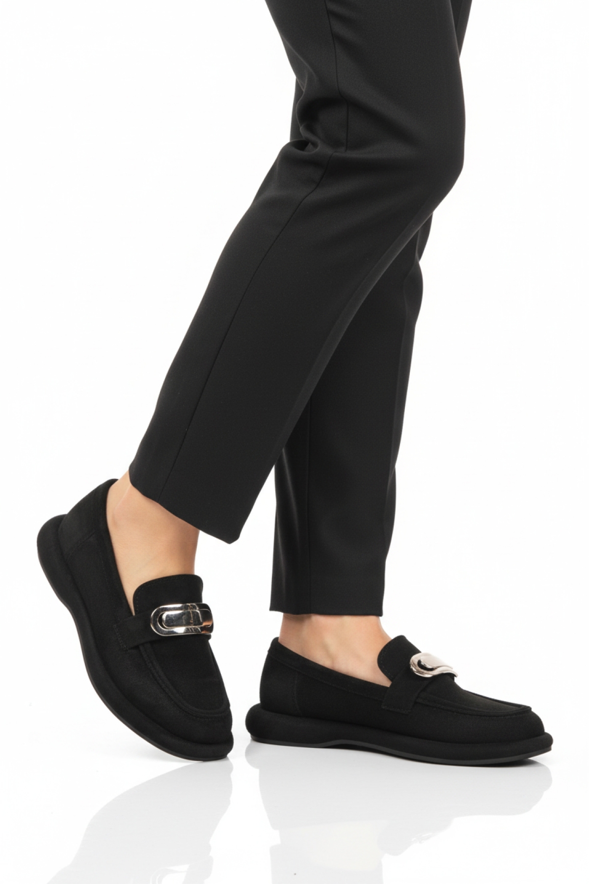 Ayakmod Ayakmod 547828 Siyah Süet Kadın Günlük Ayakkabı Flo'da! Siyah - 3. görsel