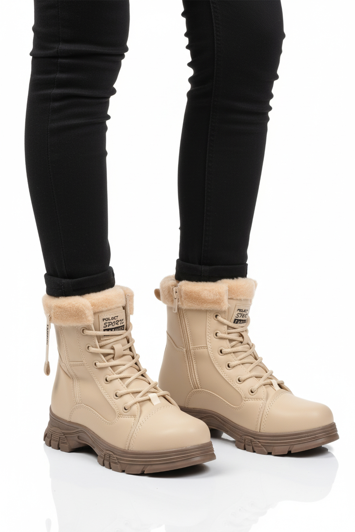 Walkway Walkway Çok Renkli 24072 Z Bej Vizon Soğuğa Dirençli Kadın Bot Flo'da! Çok Renkli - 3. görsel