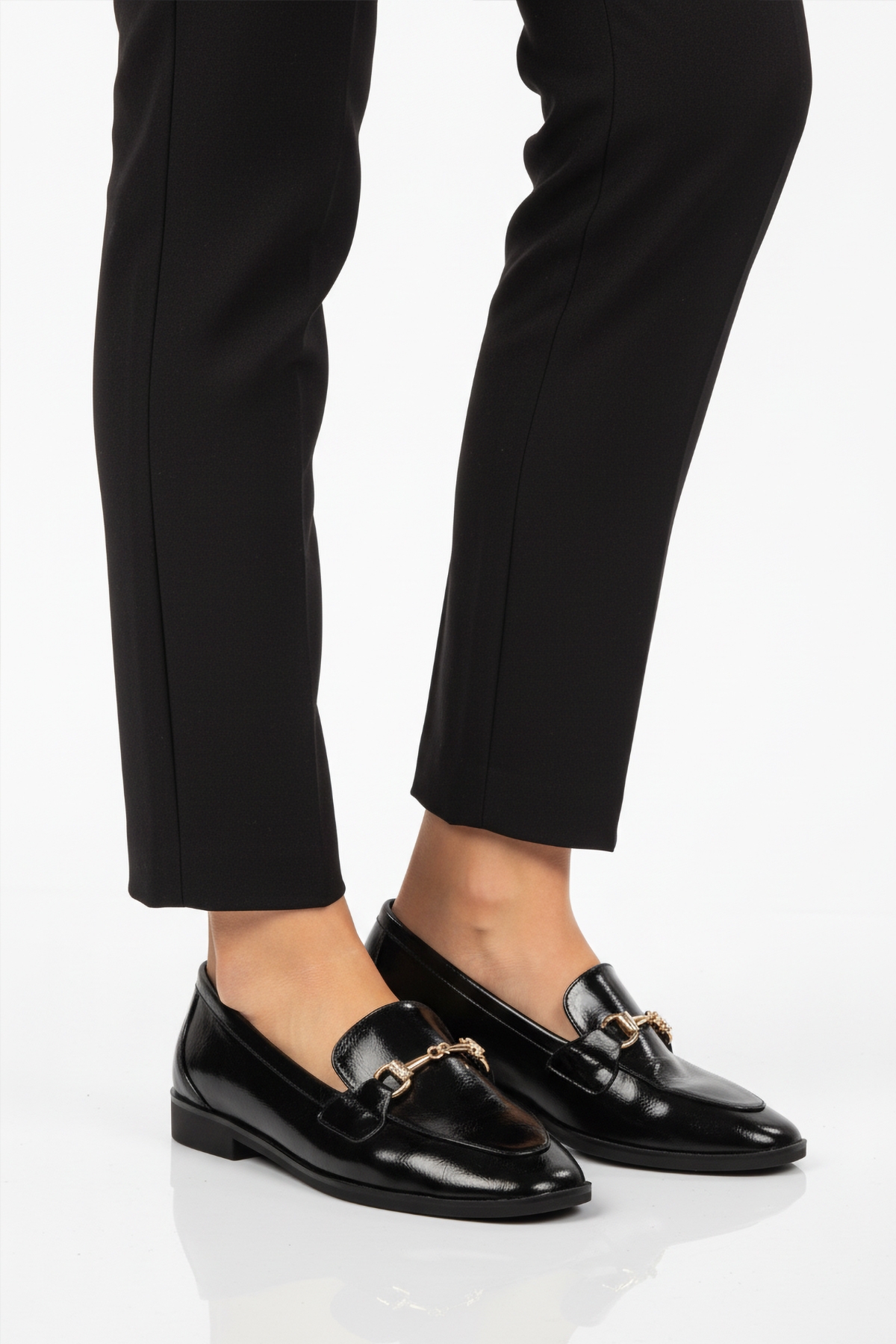 Ayakmod Ayakmod 421025 Z Siyah Kırışık Kadın Günlük Ayakkabı Flo'da! Siyah - 3. görsel