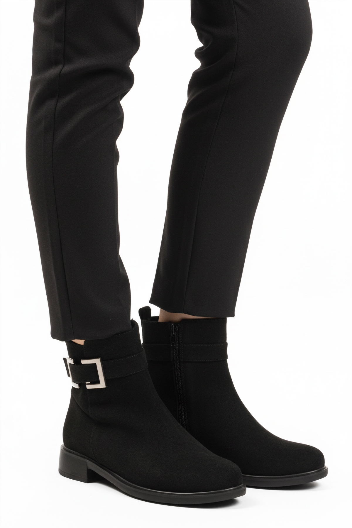 Ayakmod Ayakmod 209144 Z Soğuğa Dirençli Siyah Süet Kadın Bot Flo'da! Siyah - 3. görsel