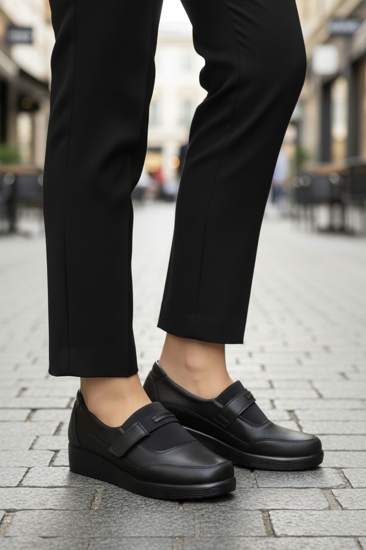 Ayakmod Ayakmod 293127 Z Siyah Cilt Kadın Günlük Ayakkabı Flo'da! Siyah - 2. görsel