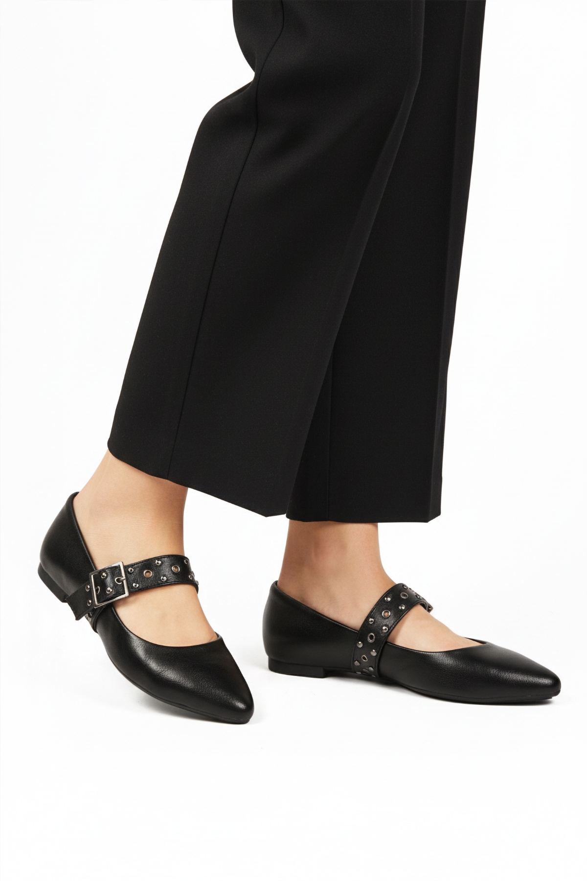 Ayakmod Ayakmod 209166 Z Siyah Cilt Kadın Günlük Ayakkabı Flo'da! Siyah - 3. görsel