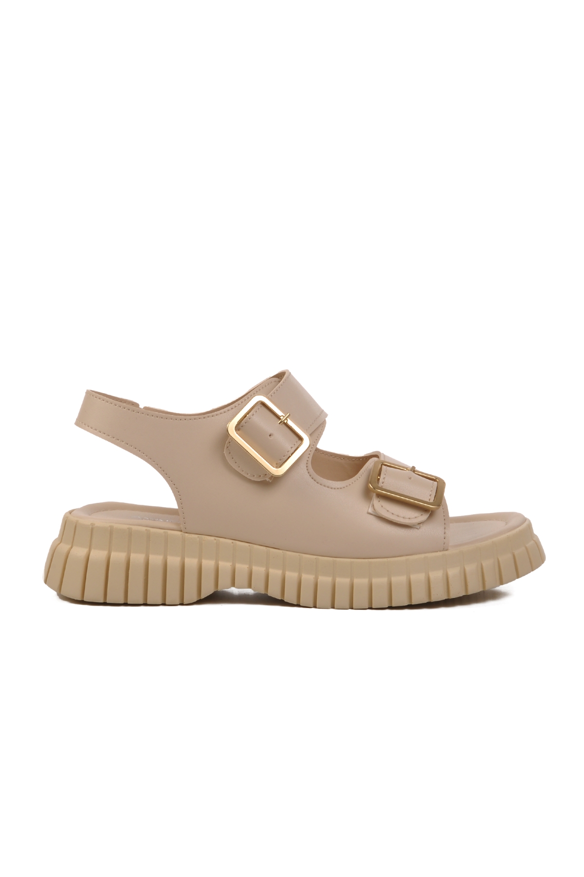 Ayakmod Ayakmod 261176 Z Bej Kadın Sandalet Flo'da! Bej - 3. görsel