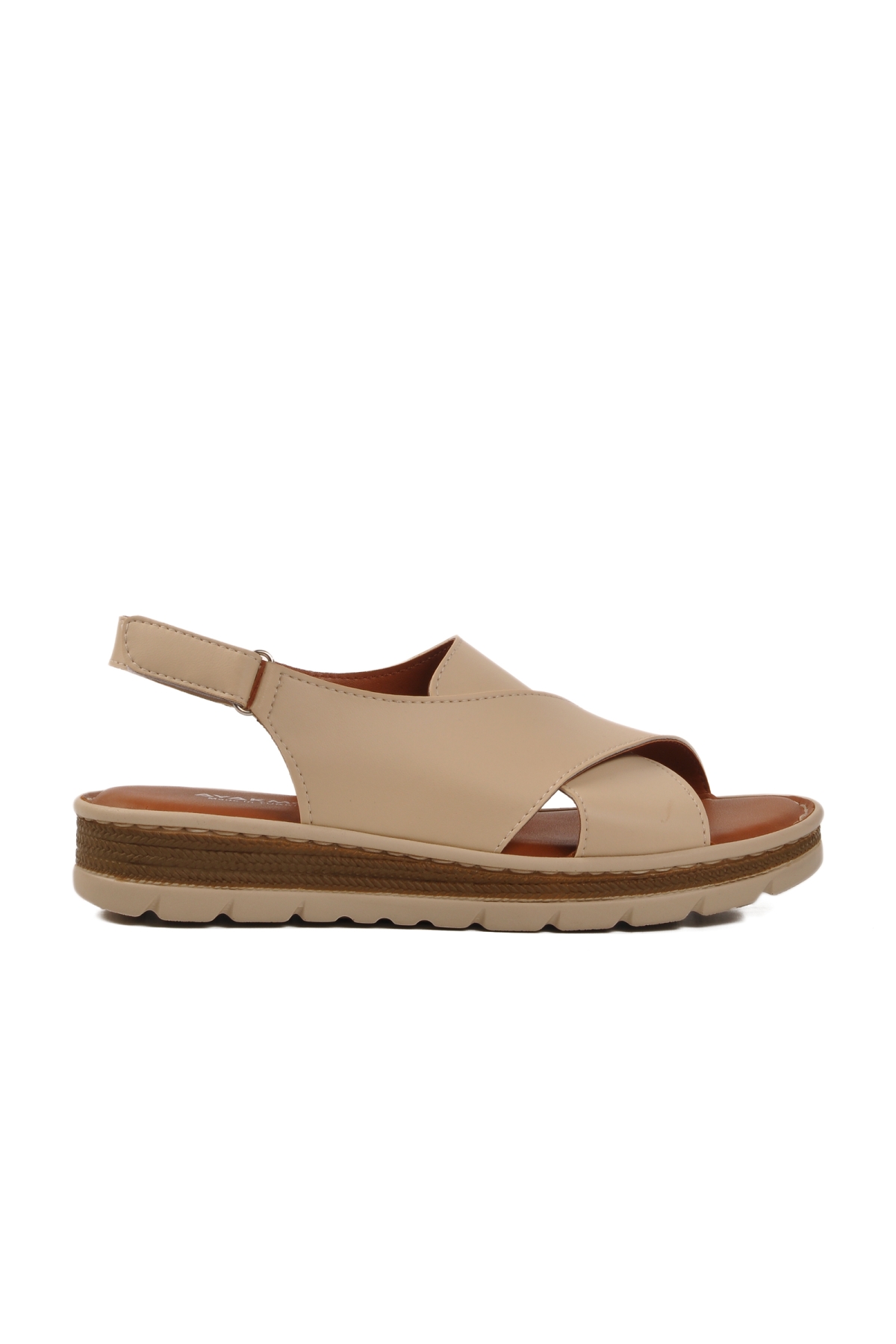Ayakmod Ayakmod 492129 Z Bej Kadın Sandalet Flo'da! Bej - 3. görsel