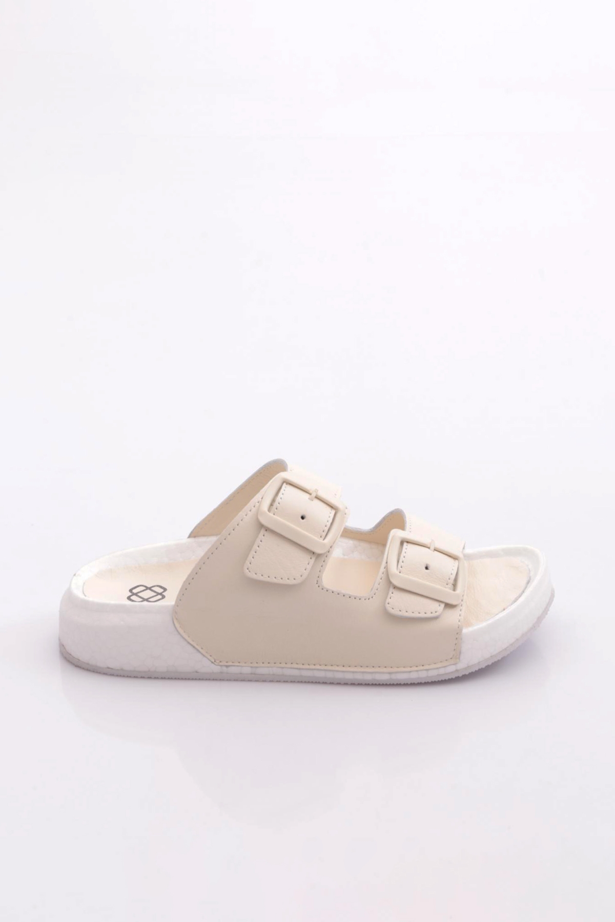 Dgn Dgn Bej 6970 Kadin Terlik Flo'da! Bej - 2. görsel