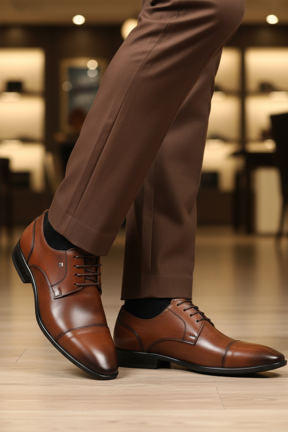 Fosco Fosco 2807 Hakiki Deri Taba Erkek Klasik Ayakkabı Flo'da! Taba - 2. görsel