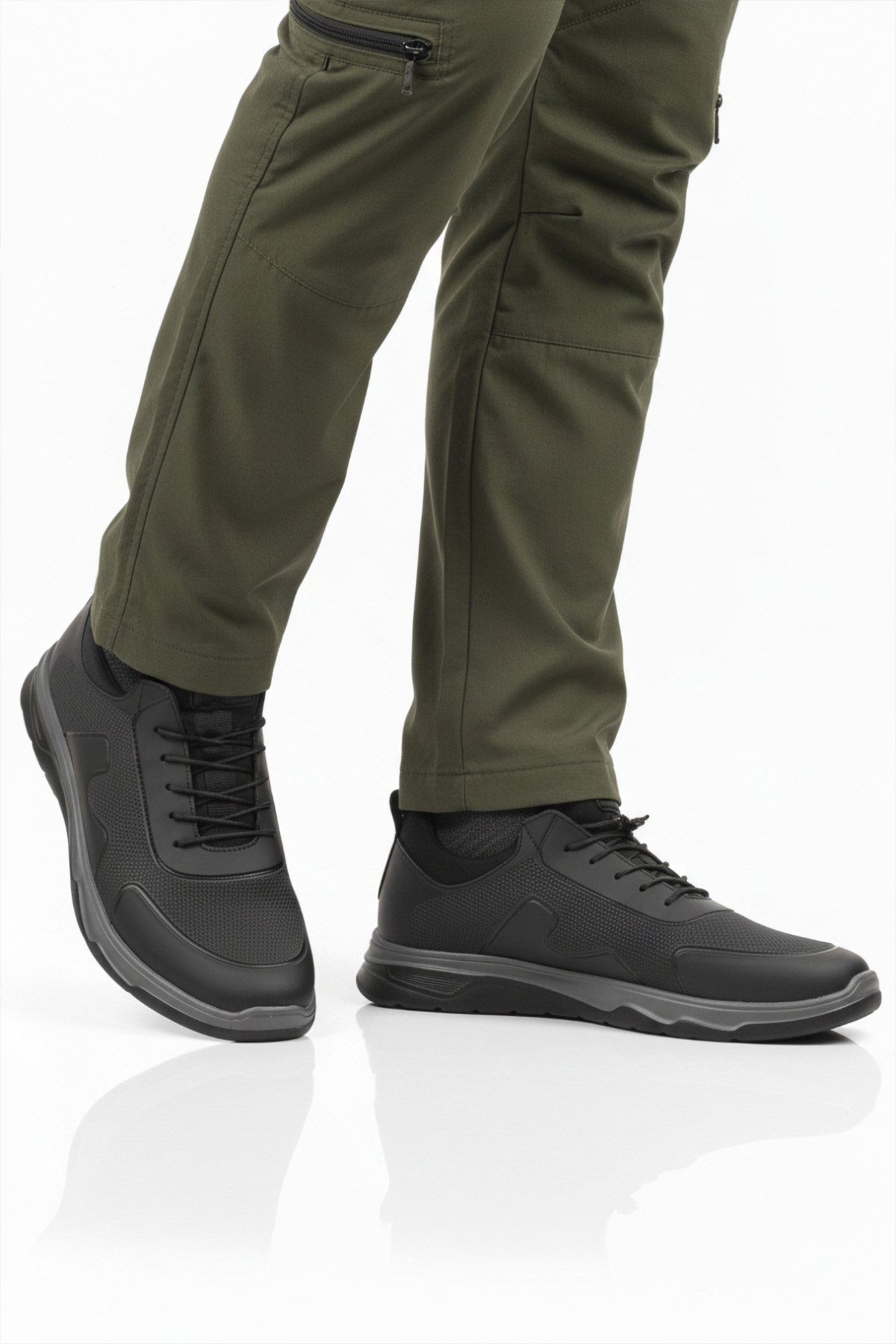 Walkway Walkway Kaif 2323 M Siyah-Siyah Erkek Spor Ayakkabı Flo'da! Siyah - 3. görsel