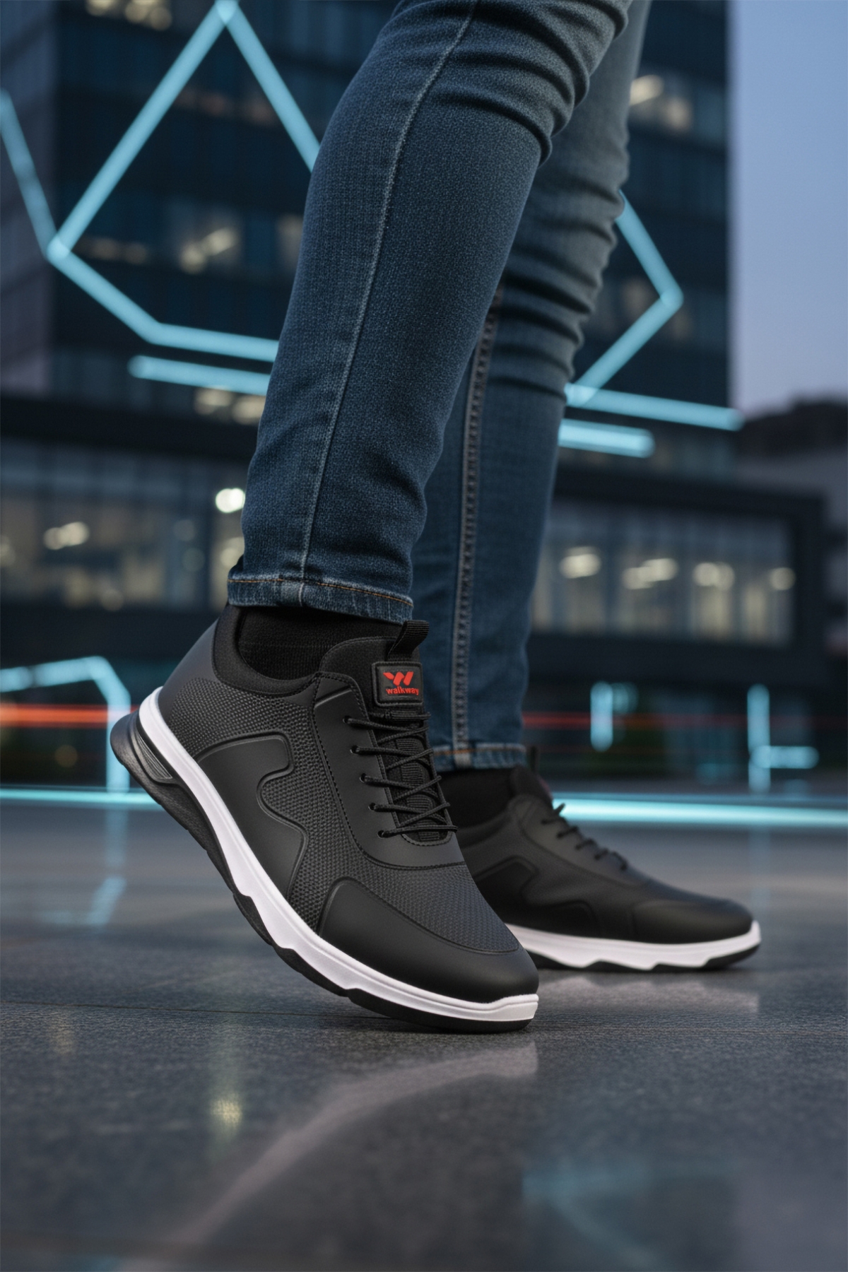 Walkway Walkway Kaif 2323 M Siyah-Kırmızı Erkek Spor Ayakkabı Flo'da! Siyah - 2. görsel