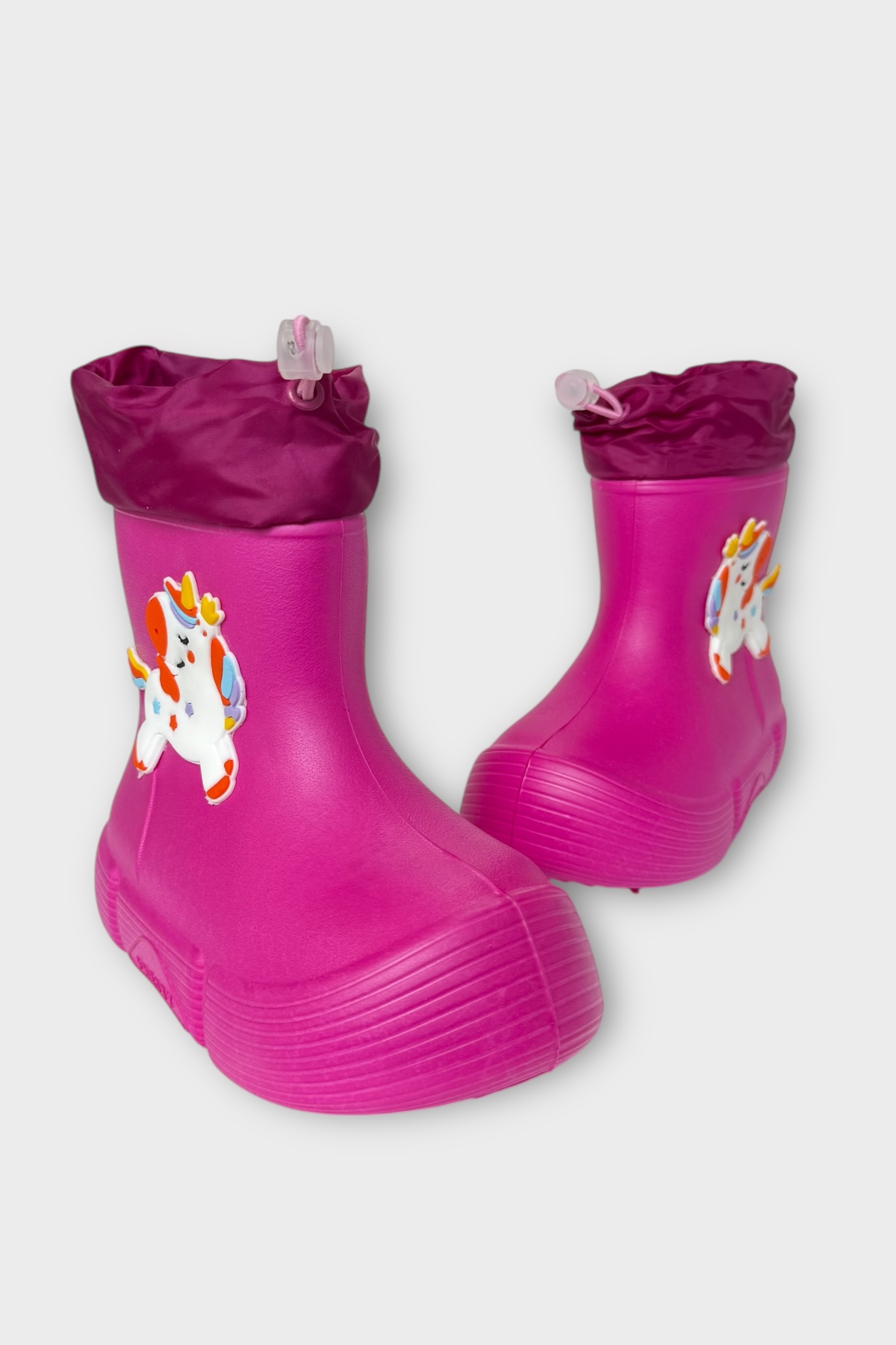 Khayt Khayt Pembe Fluffy Light Su Geçirmez Tüylü Sıcak Astar Çocuk Yağmur Botu Flo'da! Pembe - 5. görsel