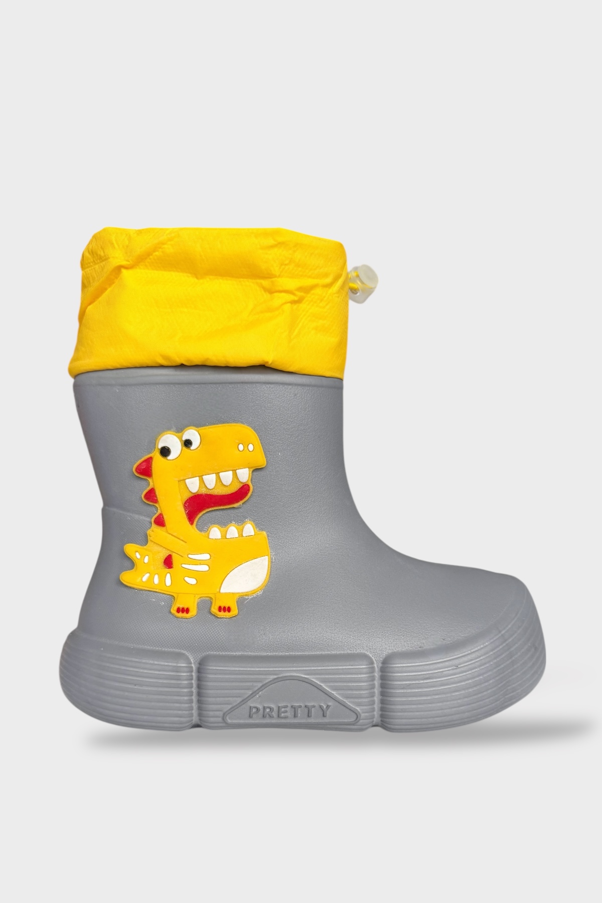 Khayt Khayt Gri Fluffy Light Su Geçirmez Tüylü Sıcak Astar Çocuk Yağmur Botu Flo'da! Gri - 2. görsel