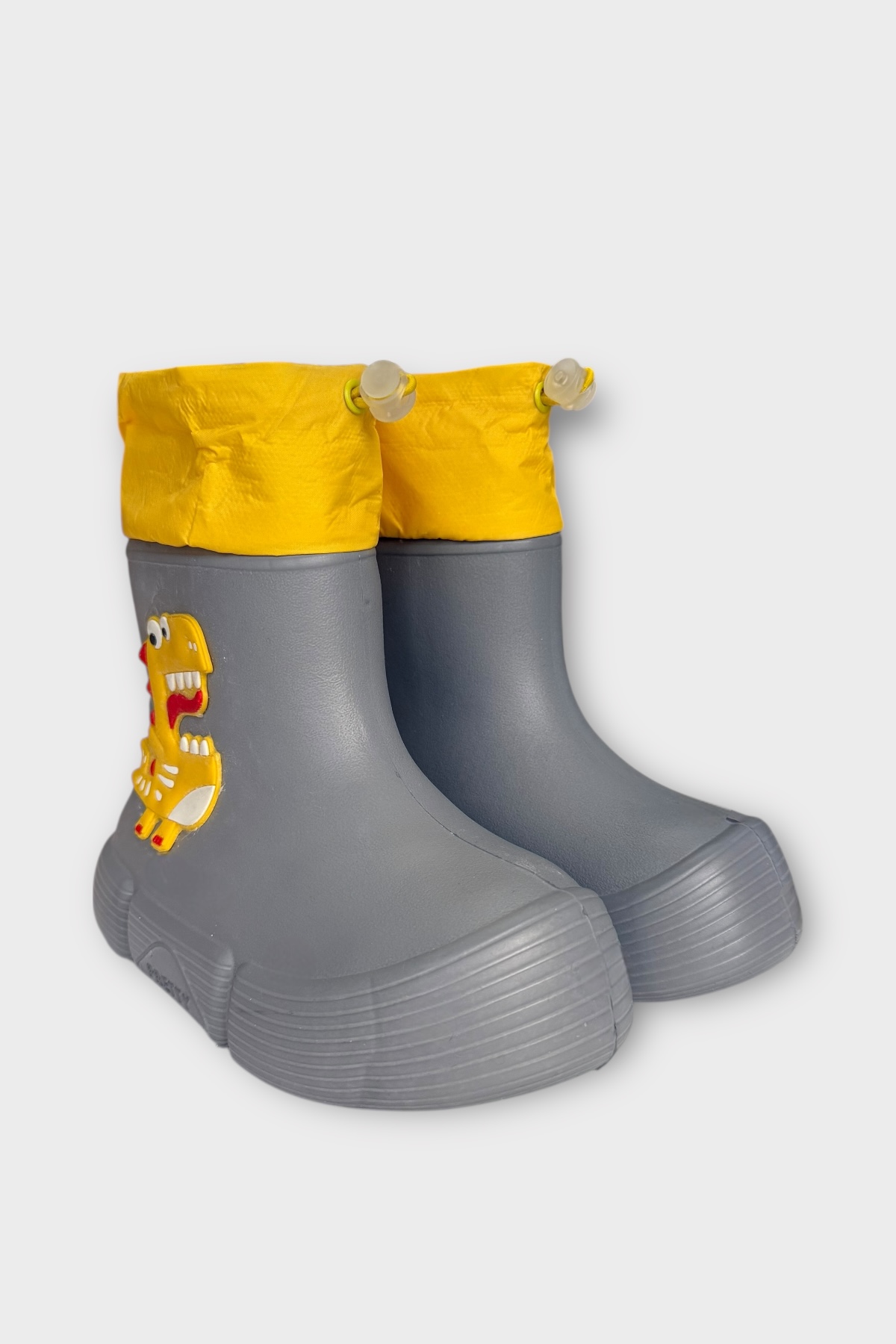 Khayt Khayt Gri Fluffy Light Su Geçirmez Tüylü Sıcak Astar Çocuk Yağmur Botu Flo'da! Gri - 5. görsel