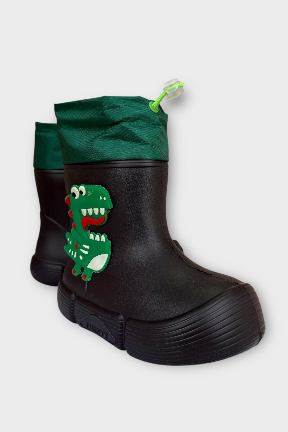 Khayt Khayt Siyah Fluffy Light Su Geçirmez Tüylü Sıcak Astar Çocuk Yağmur Botu Flo'da! Siyah - 4. görsel