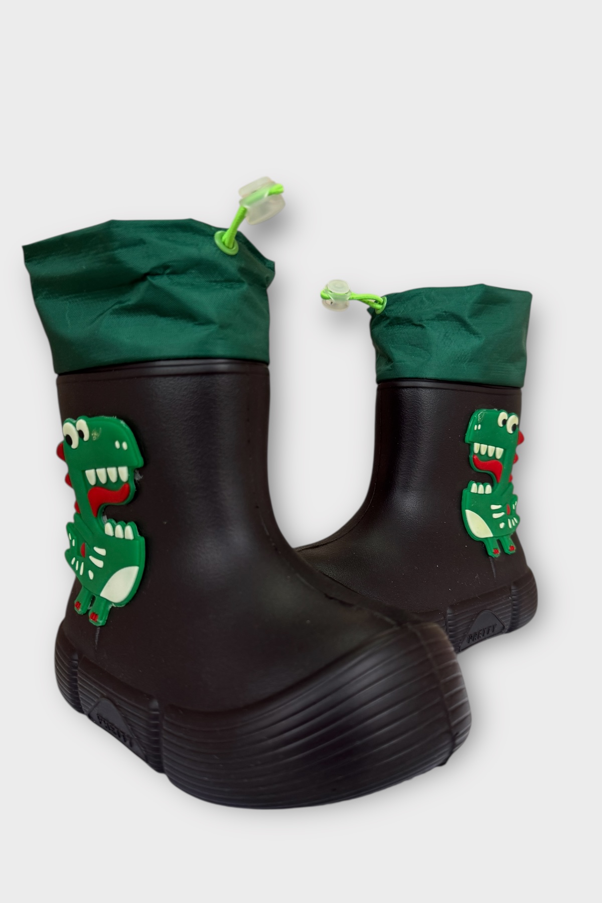 Khayt Khayt Siyah Fluffy Light Su Geçirmez Tüylü Sıcak Astar Çocuk Yağmur Botu Flo'da! Siyah - 5. görsel