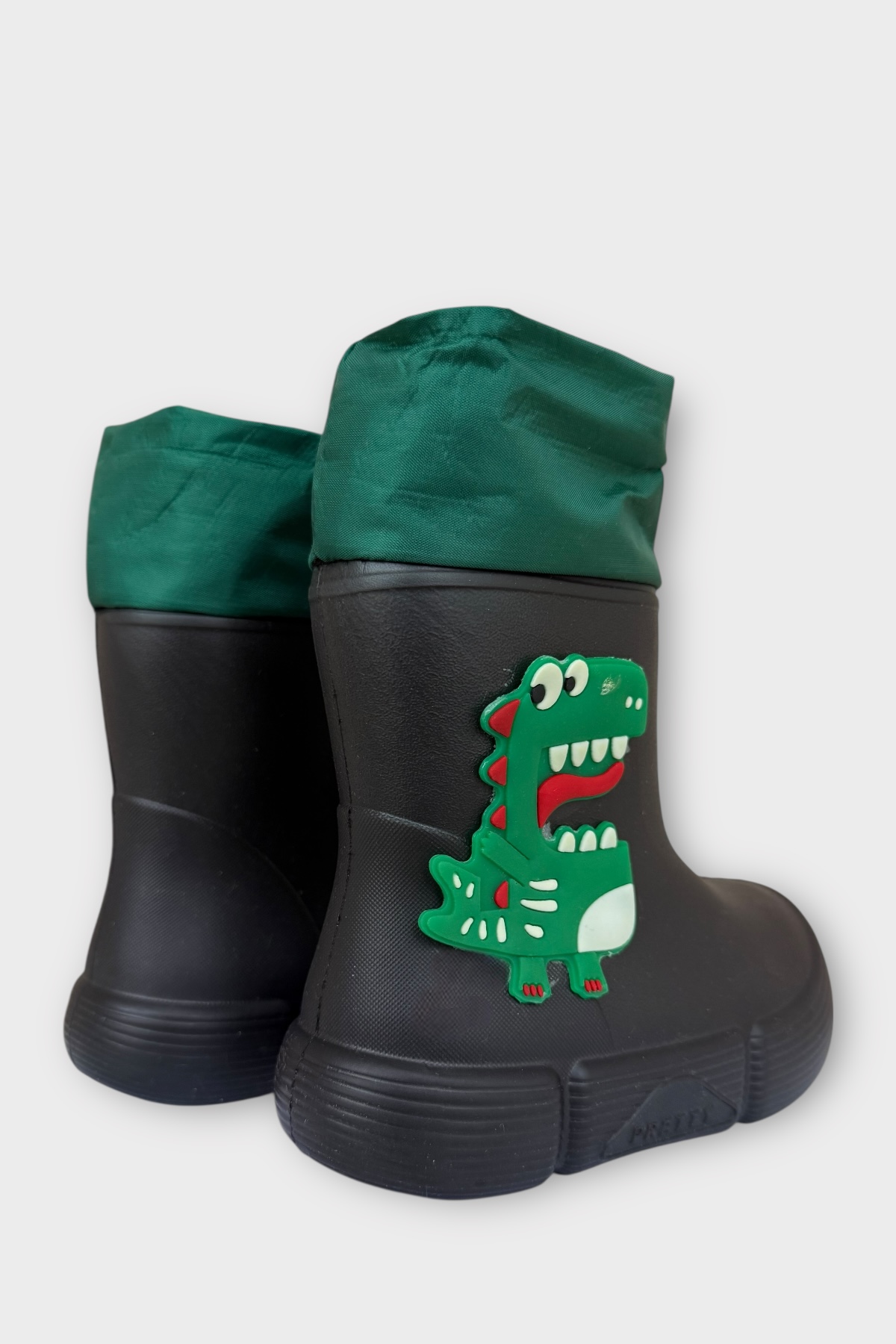 Khayt Khayt Siyah Fluffy Light Su Geçirmez Tüylü Sıcak Astar Çocuk Yağmur Botu Flo'da! Siyah - 6. görsel