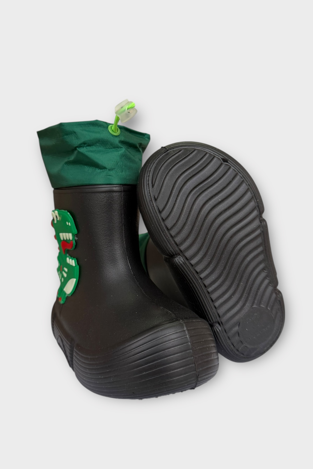 Khayt Khayt Siyah Fluffy Light Su Geçirmez Tüylü Sıcak Astar Çocuk Yağmur Botu Flo'da! Siyah - 7. görsel