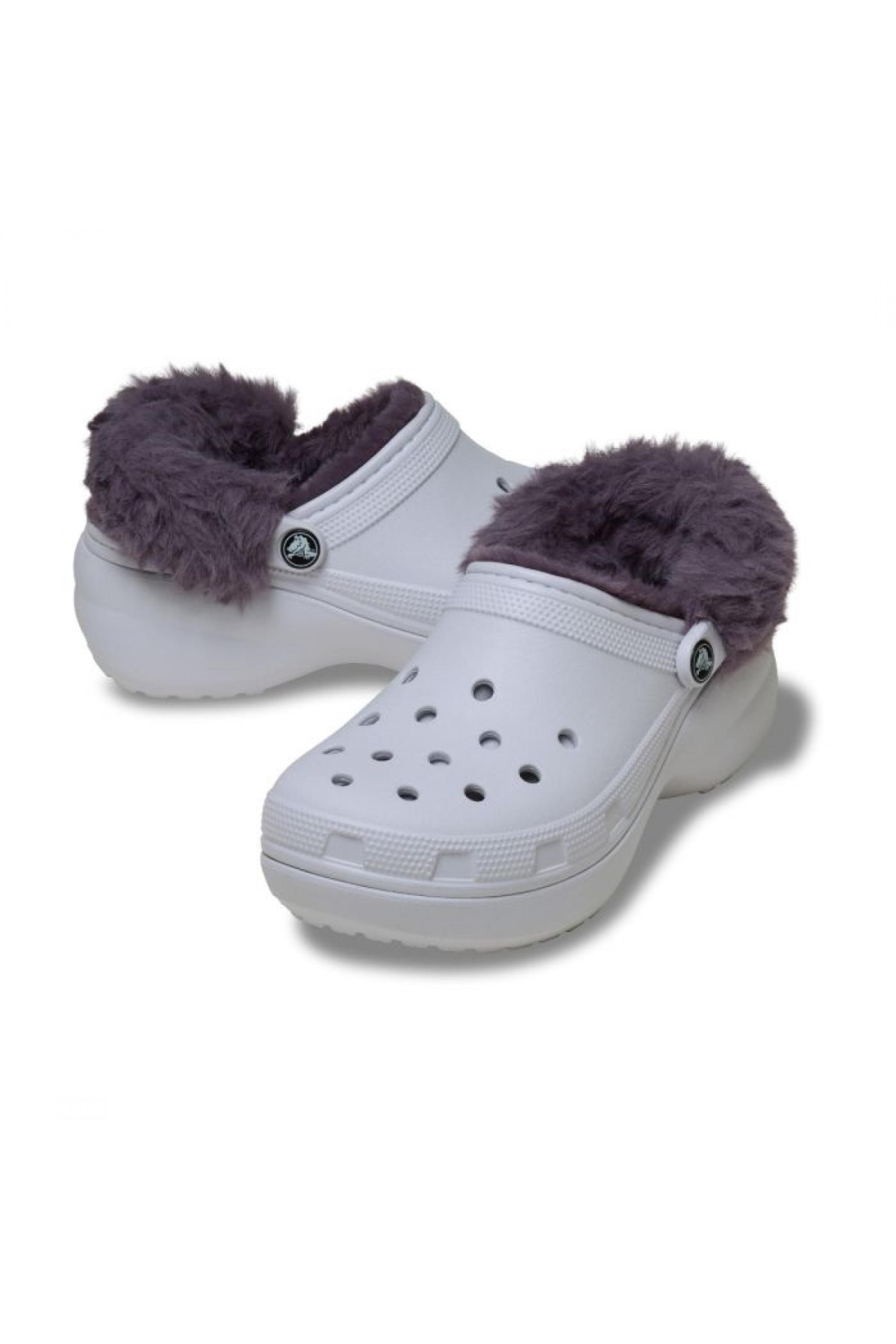 Crocs Crocs Mor 212854 Classic Platform Fuzz Lined Clog Lila Kadın Terlik Flo'da! Mor - 5. görsel