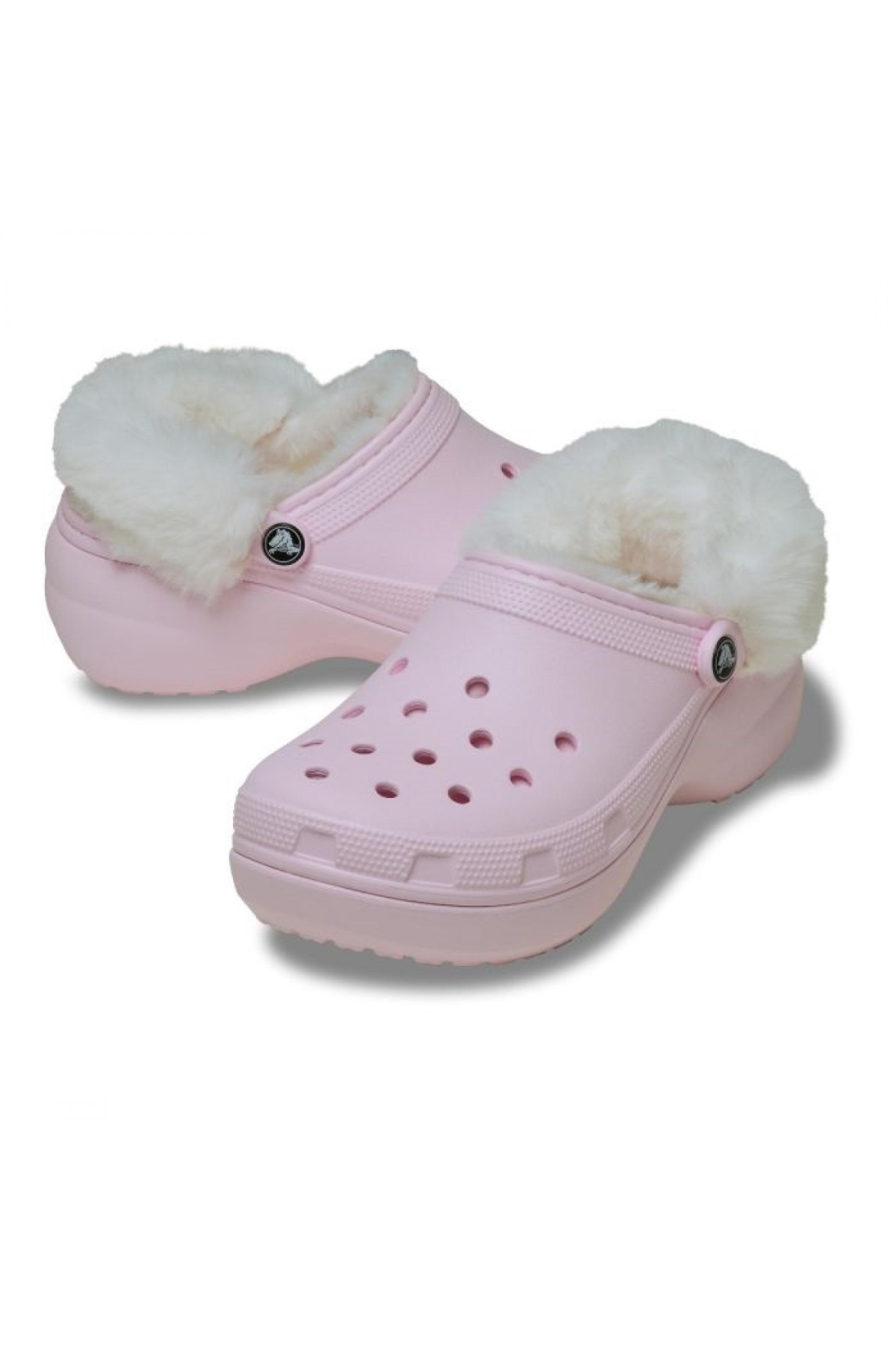 Crocs Crocs 212854 Classic Platform Fuzz Lined Clog Pembe Kadın Terlik Flo'da! Pembe - 5. görsel