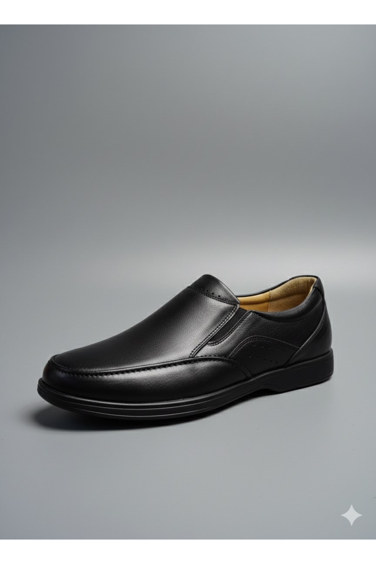 Akyüz Akyüz Siyah Öztürk Bağsız Kat Kat Model Hakiki Deri Erkek Günlük Comfort Ayakkabı AY-402-BN-K Flo'da! Siyah - 2. görsel