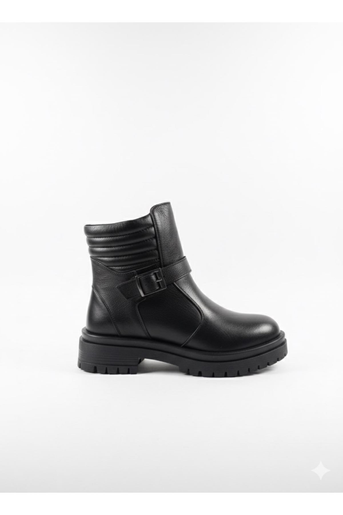 Marka Yılmaz Marka Yılmaz Siyah Öztürk Marka Kısa Topuklu Kemer Tokalı Kadın Deri İçi Kürklü Bot Marka-856 Flo'da! Siyah - 2. görsel